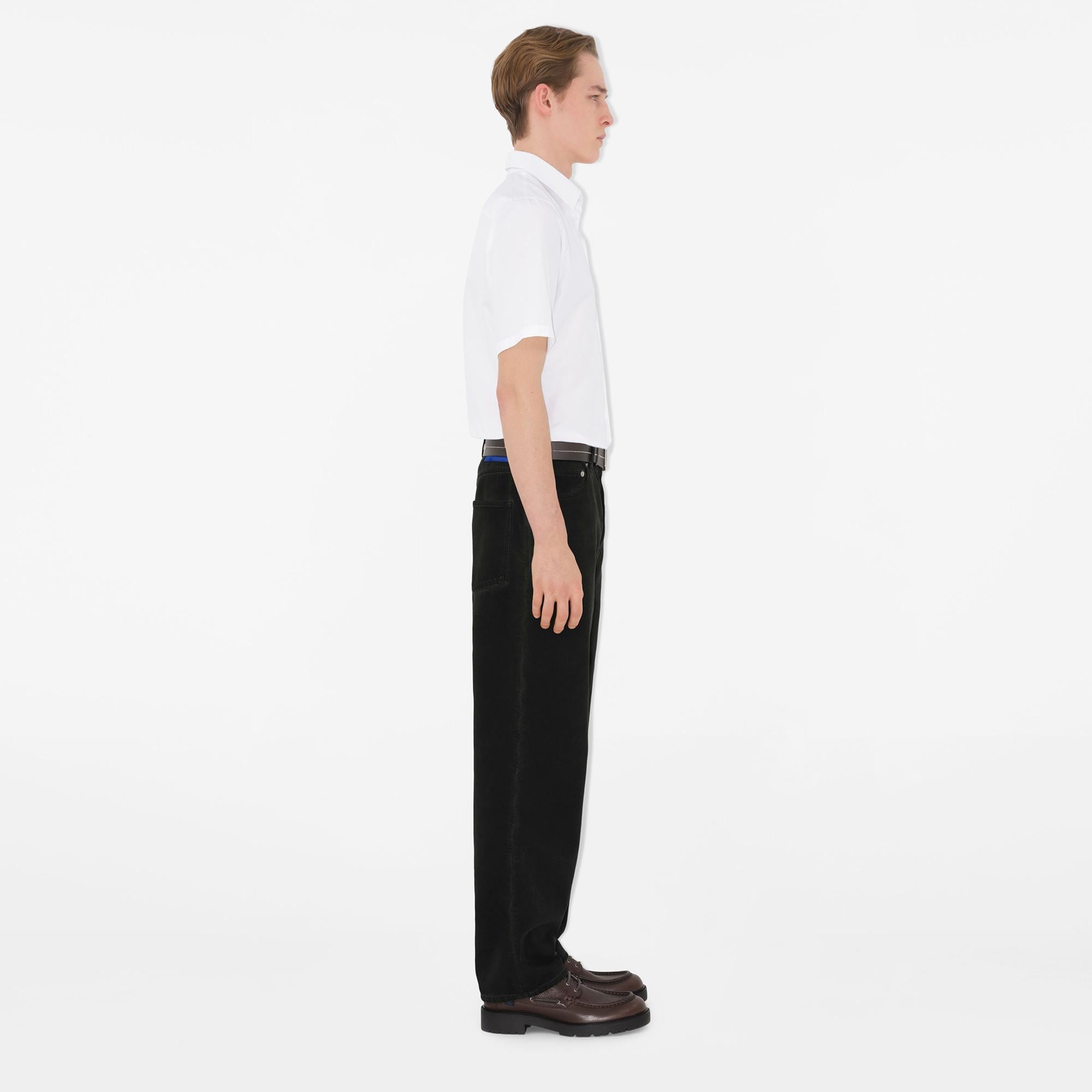 Burberry Ros Slim Fit Cotton Erkek Beyaz Gömlek