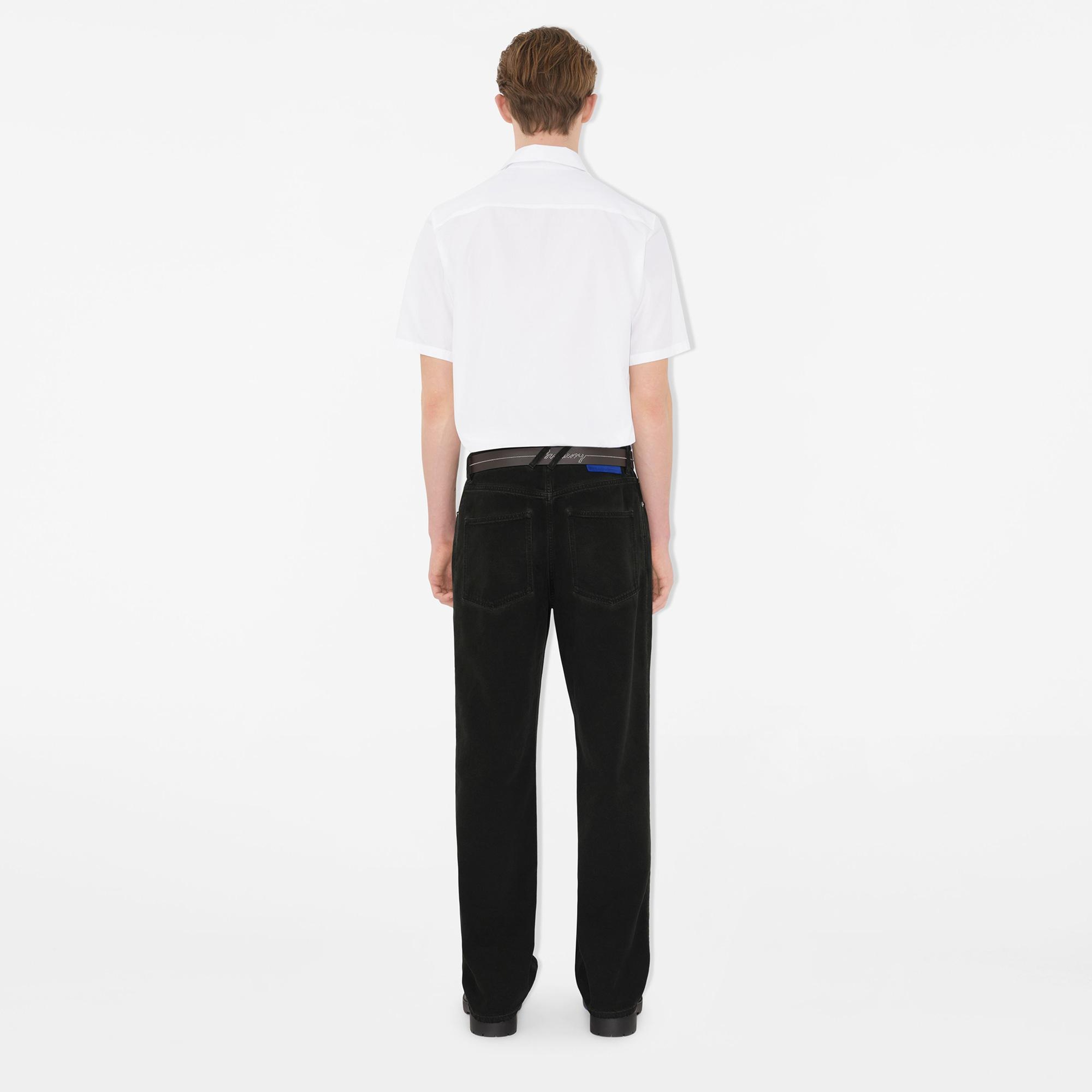 Burberry Ros Slim Fit Cotton Erkek Beyaz Gömlek