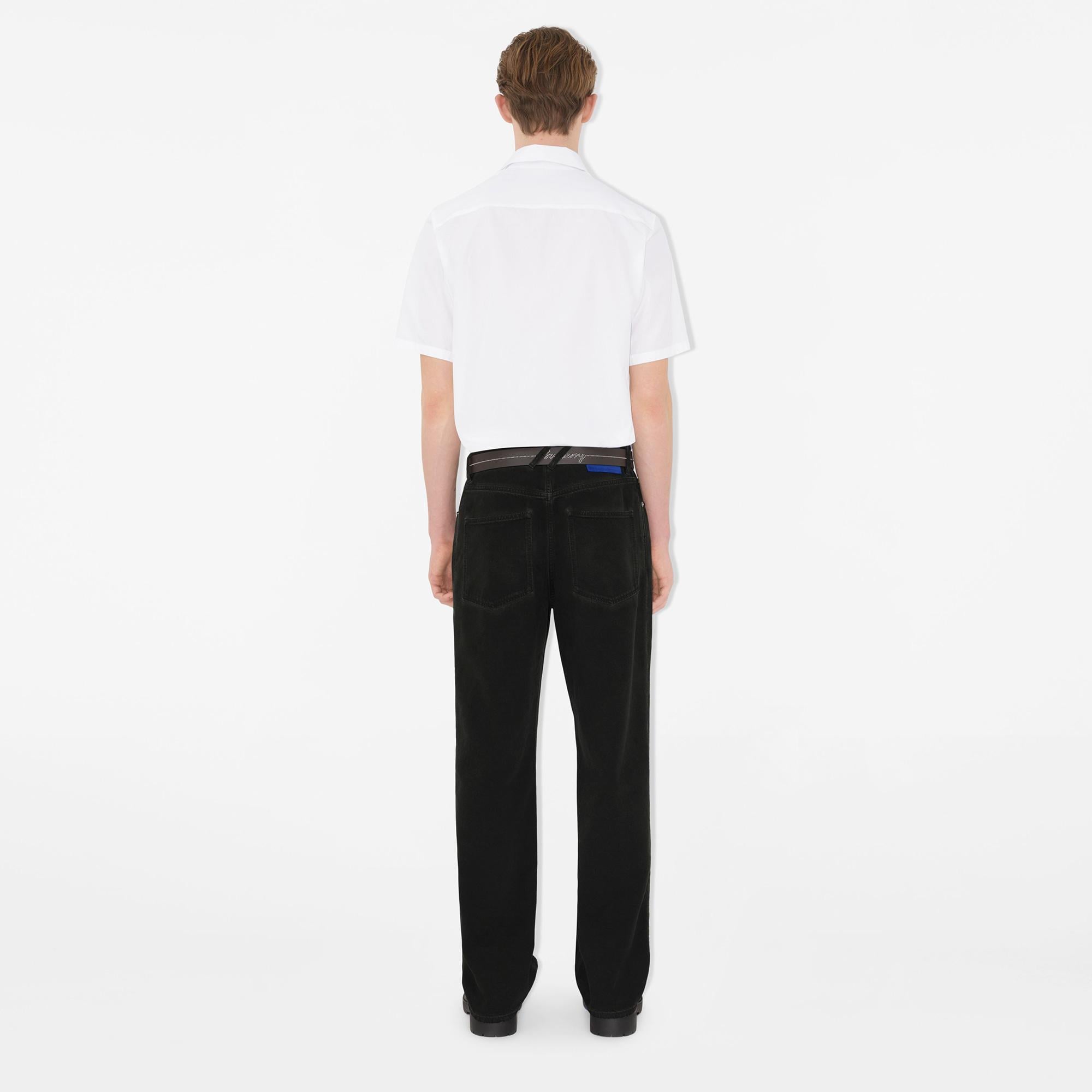 Burberry Ros Slim Fit Cotton Erkek Beyaz Gömlek