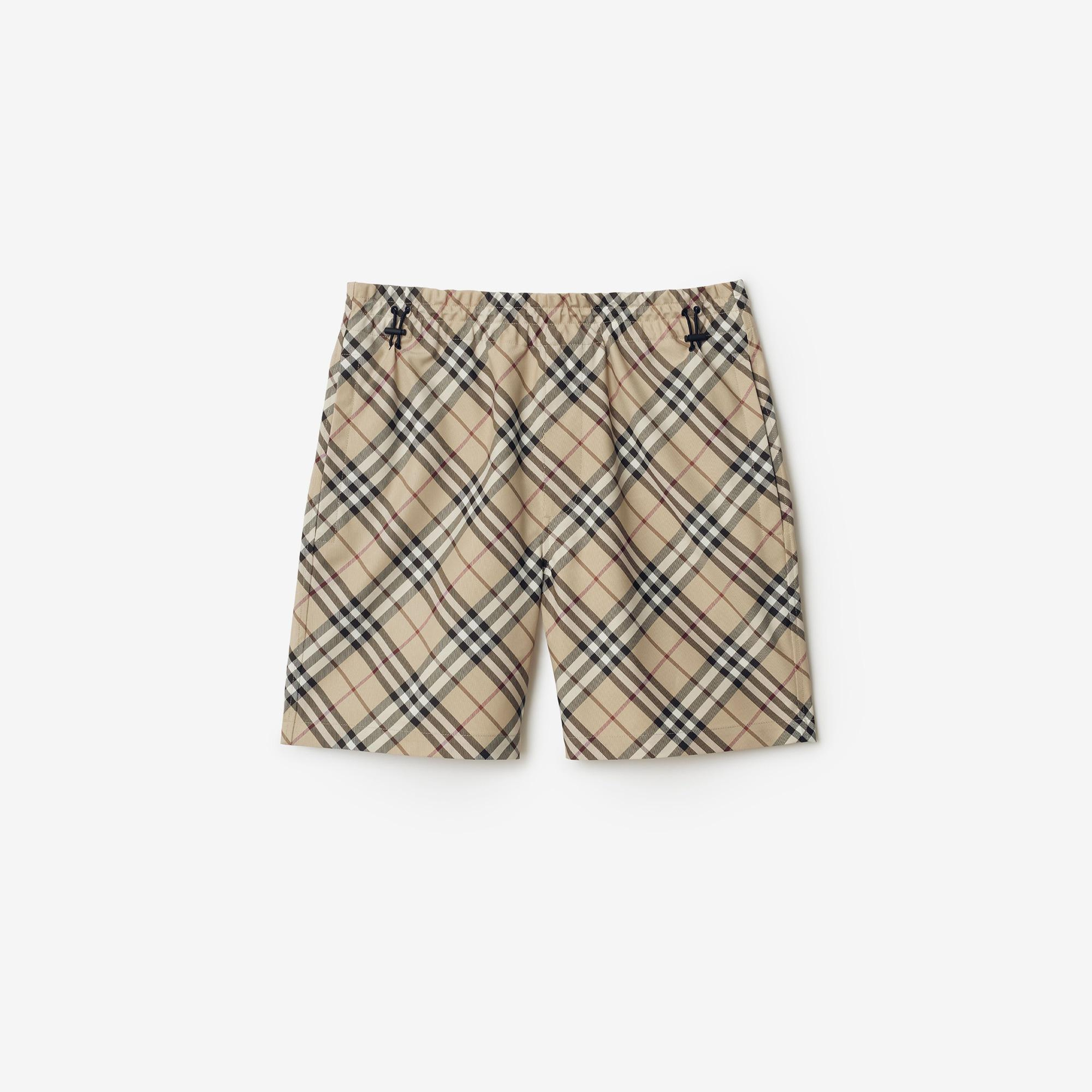Burberry Tec Twill Erkek Krem Şort