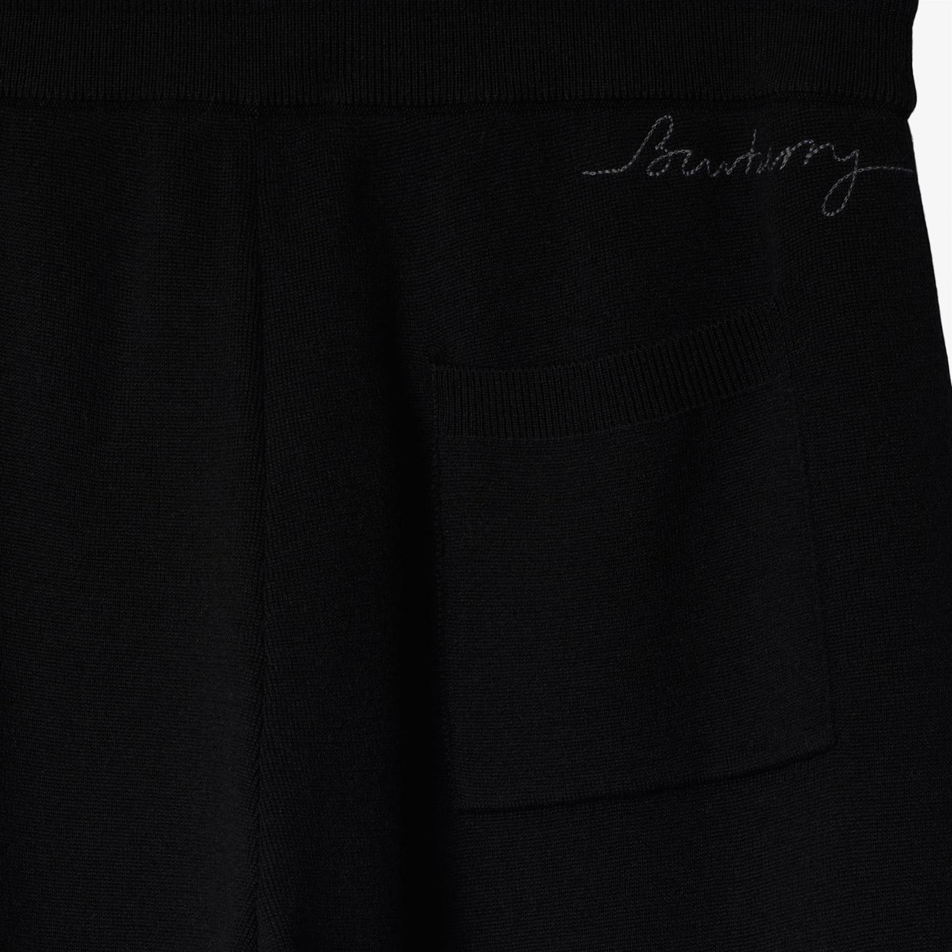 Burberry Kadın Siyah Yün Karışımlı Pantolon