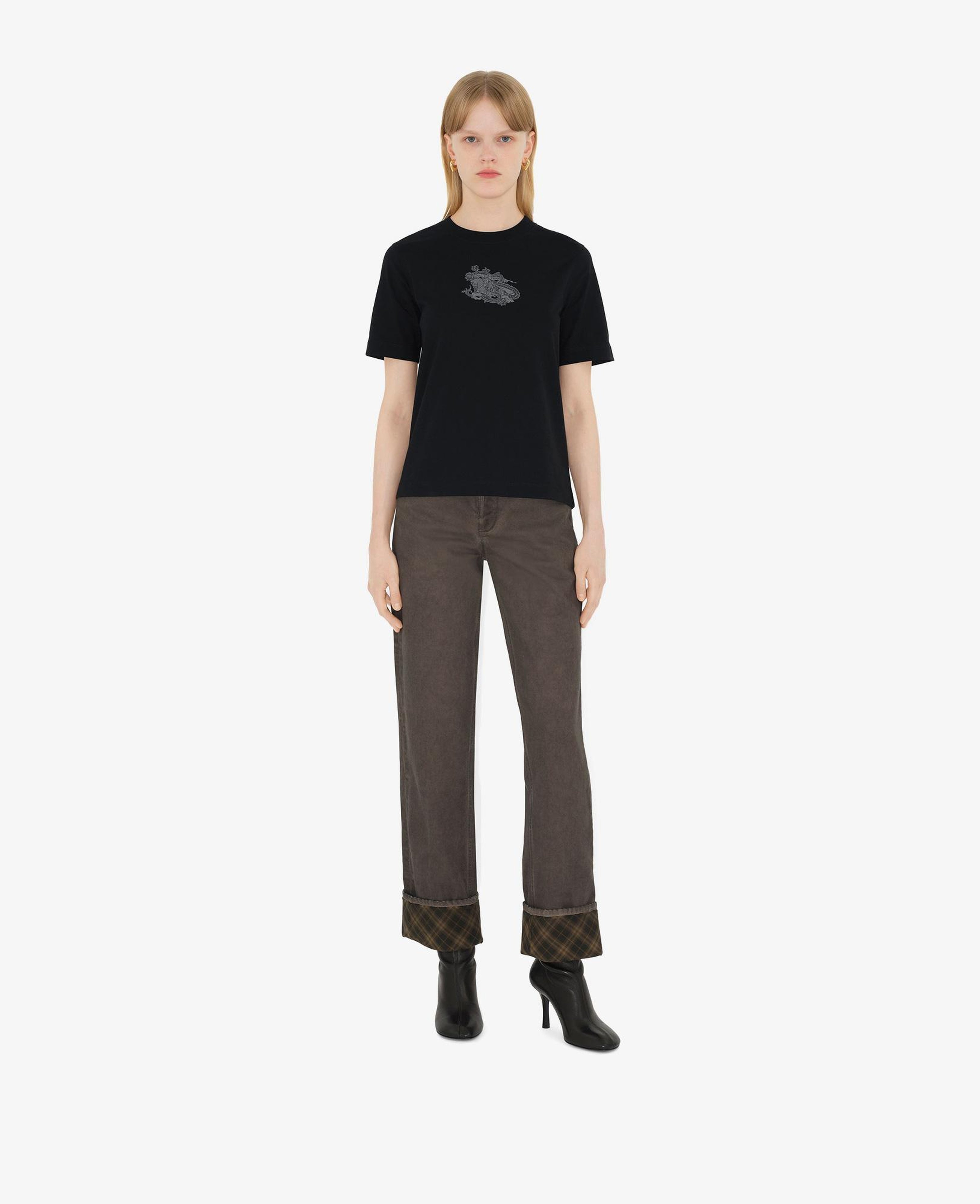 Burberry Kadın Siyah T-Shirt