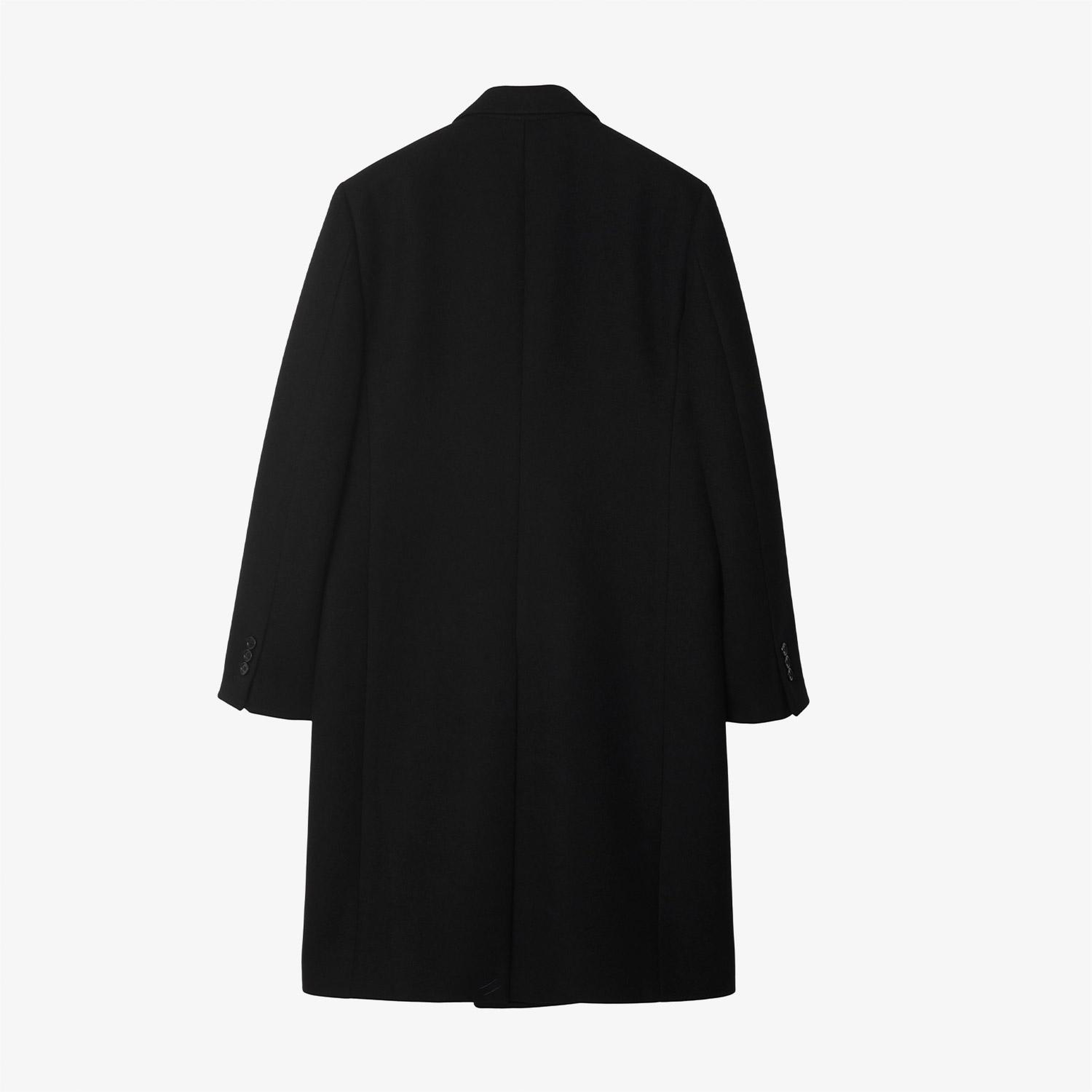 Burberry Erkek Siyah Yün Mont