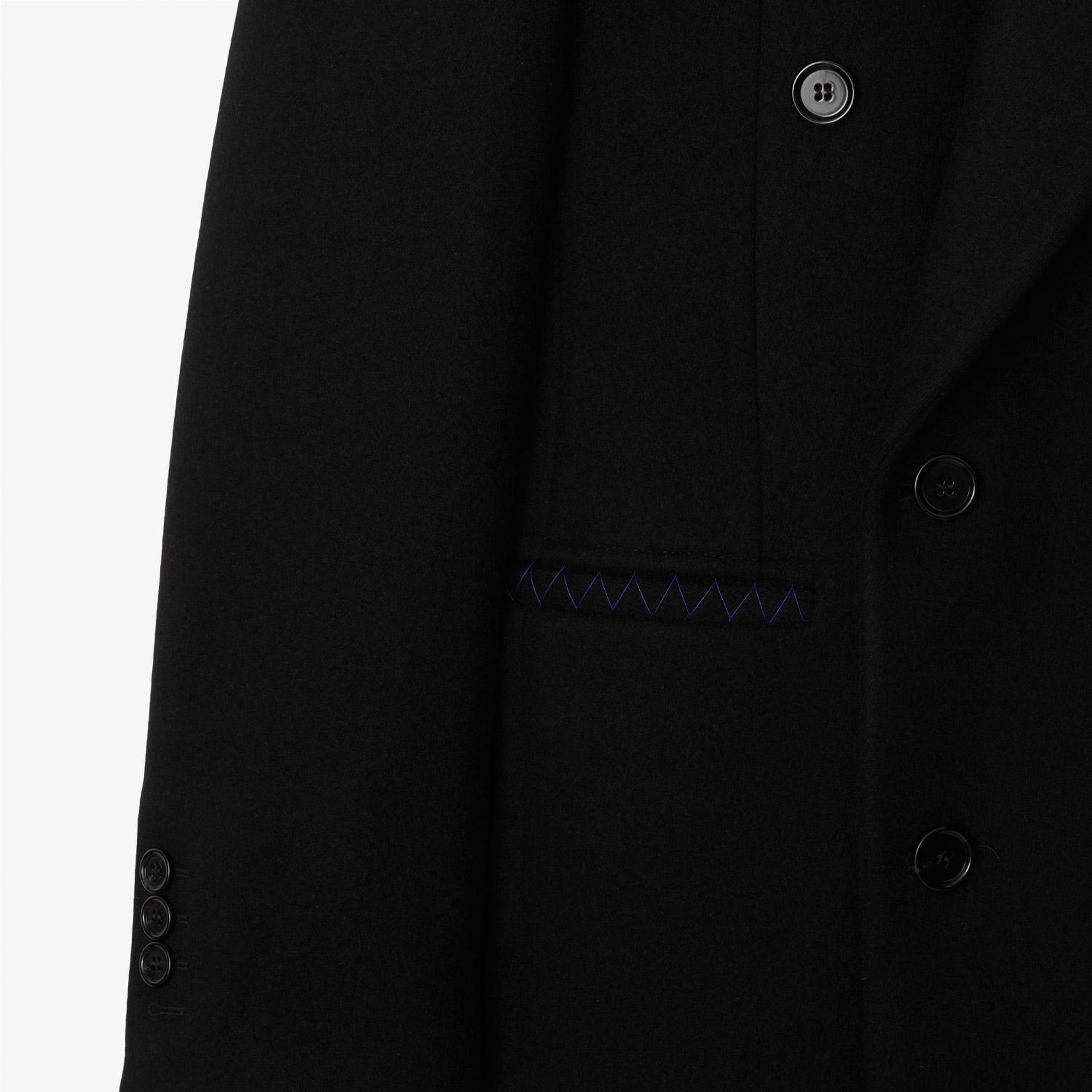 Burberry Erkek Siyah Yün Mont