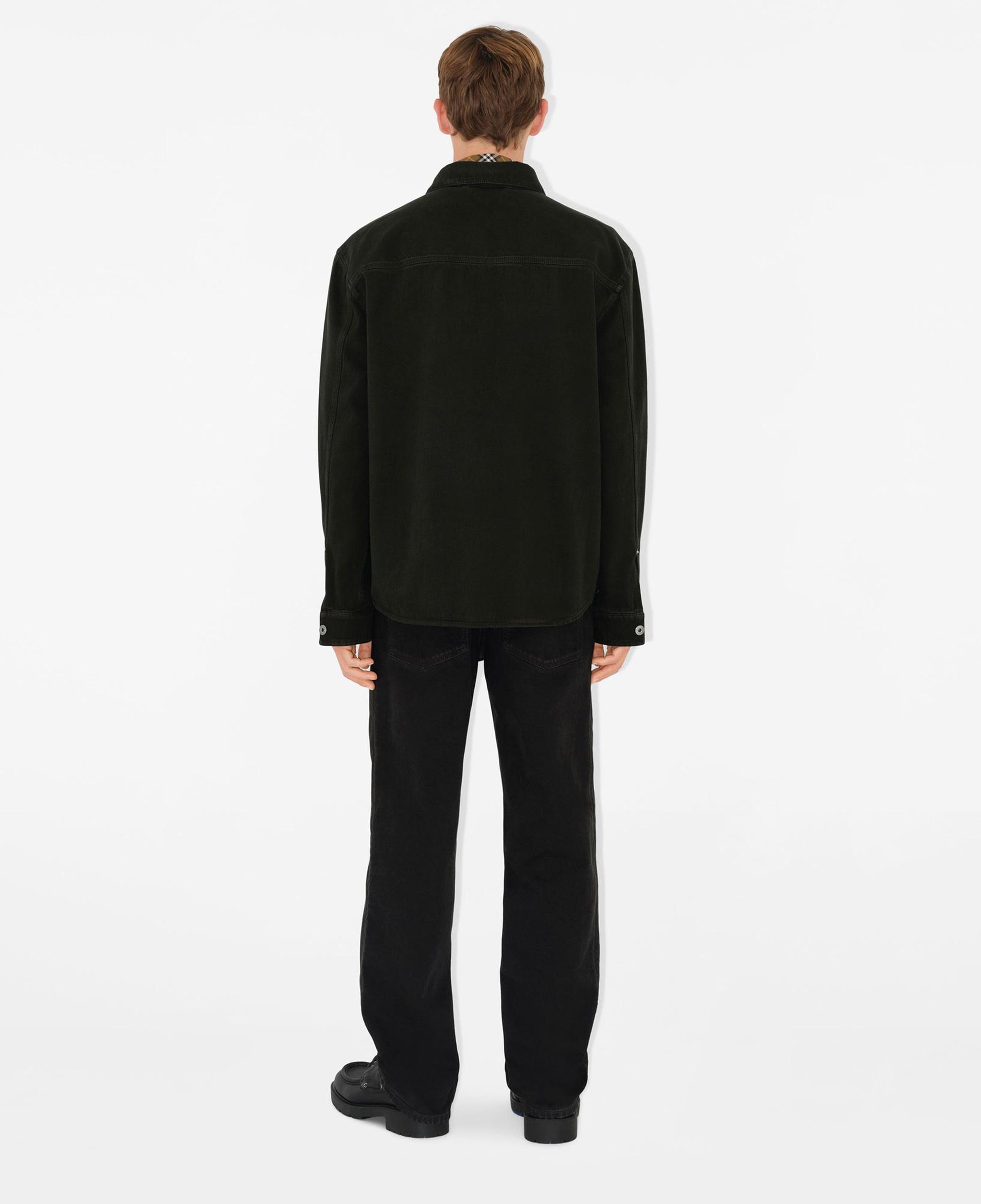 Burberry Pro Relaxed Fit Denim Erkek Siyah Gömlek