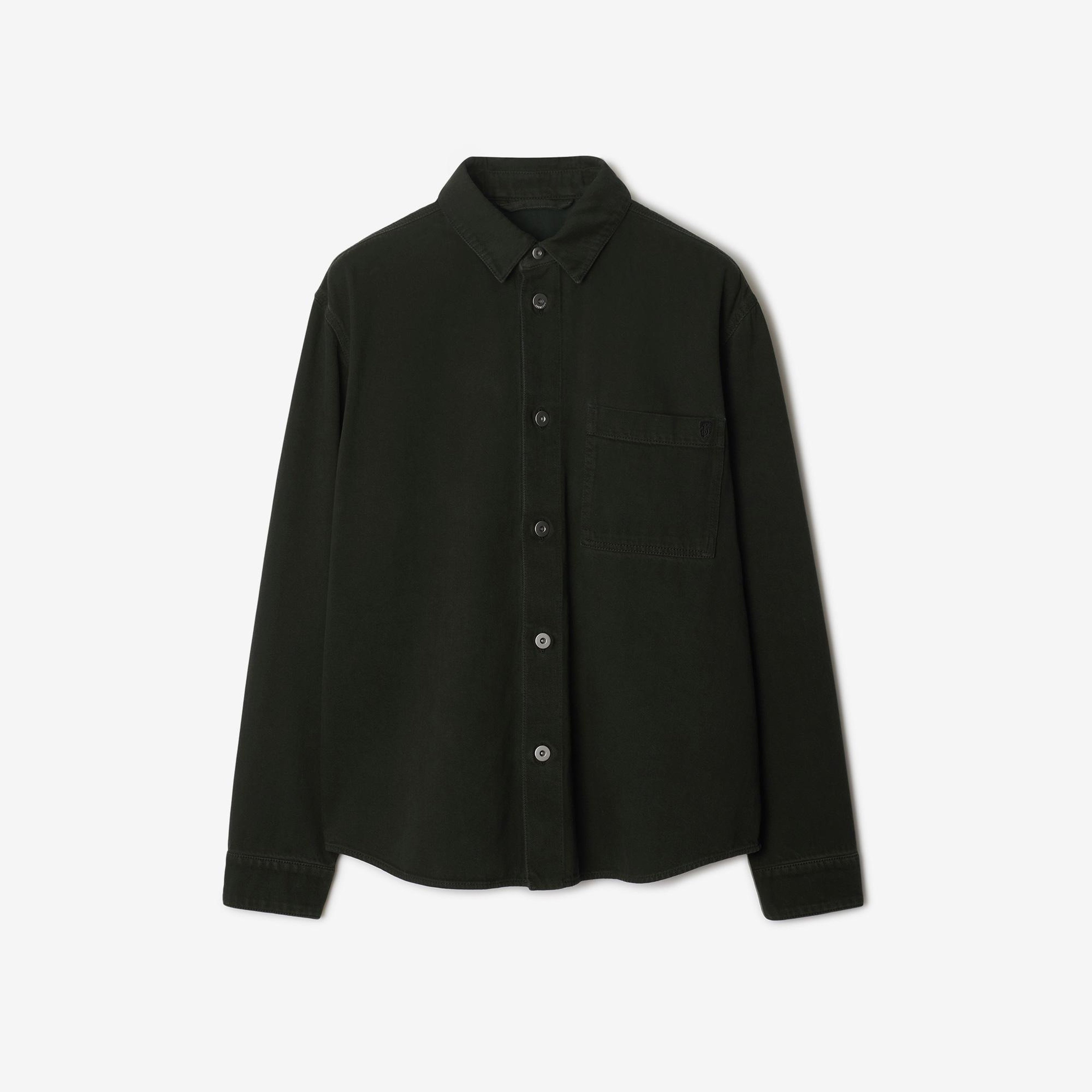 Burberry Pro Relaxed Fit Denim Erkek Siyah Gömlek