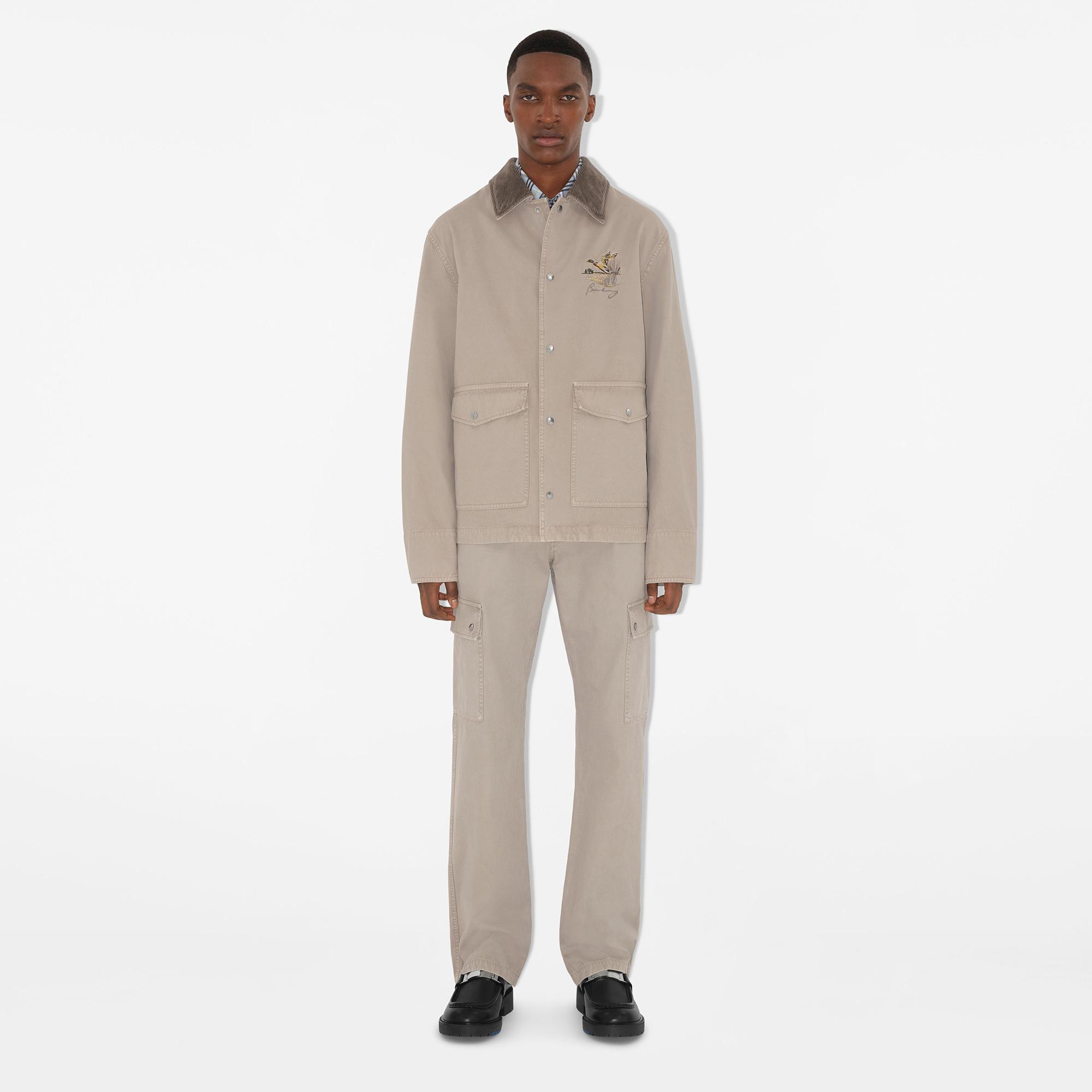 Burberry Casual Cotton Field Erkek Krem Mont
