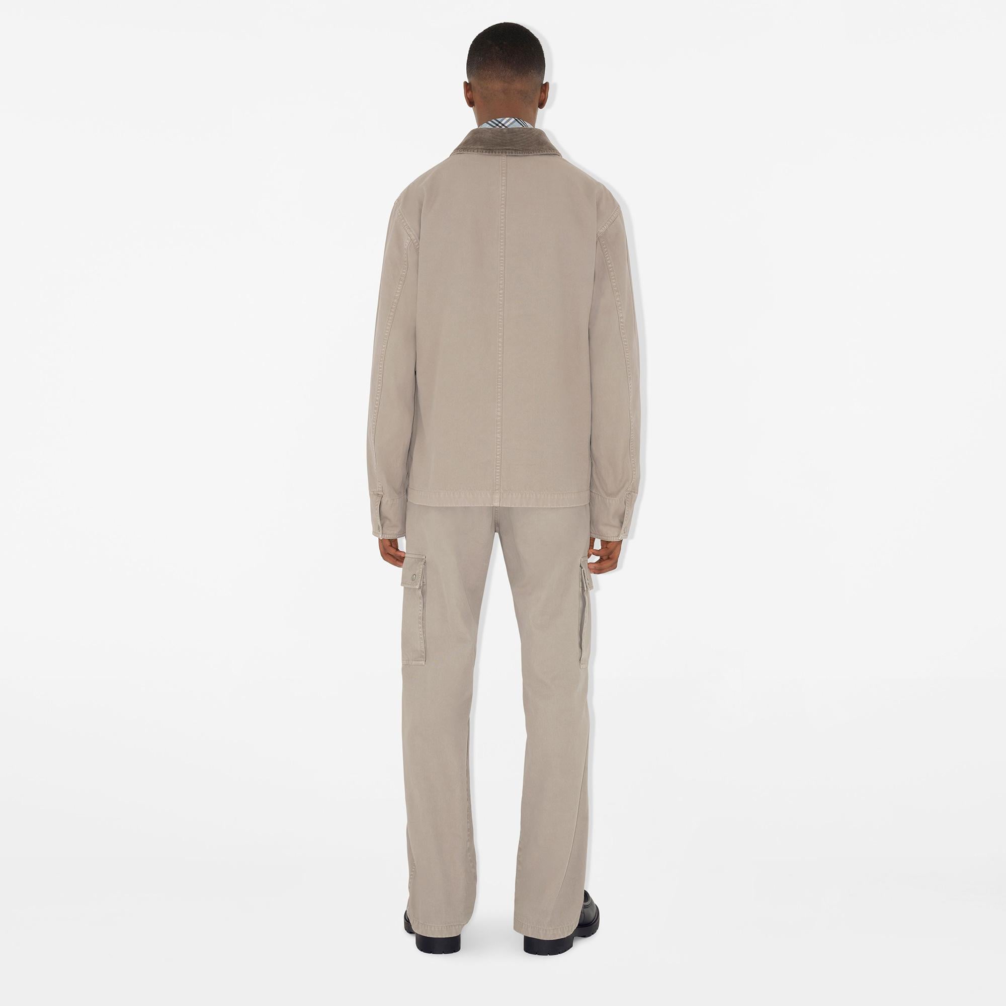 Burberry Casual Cotton Field Erkek Krem Mont