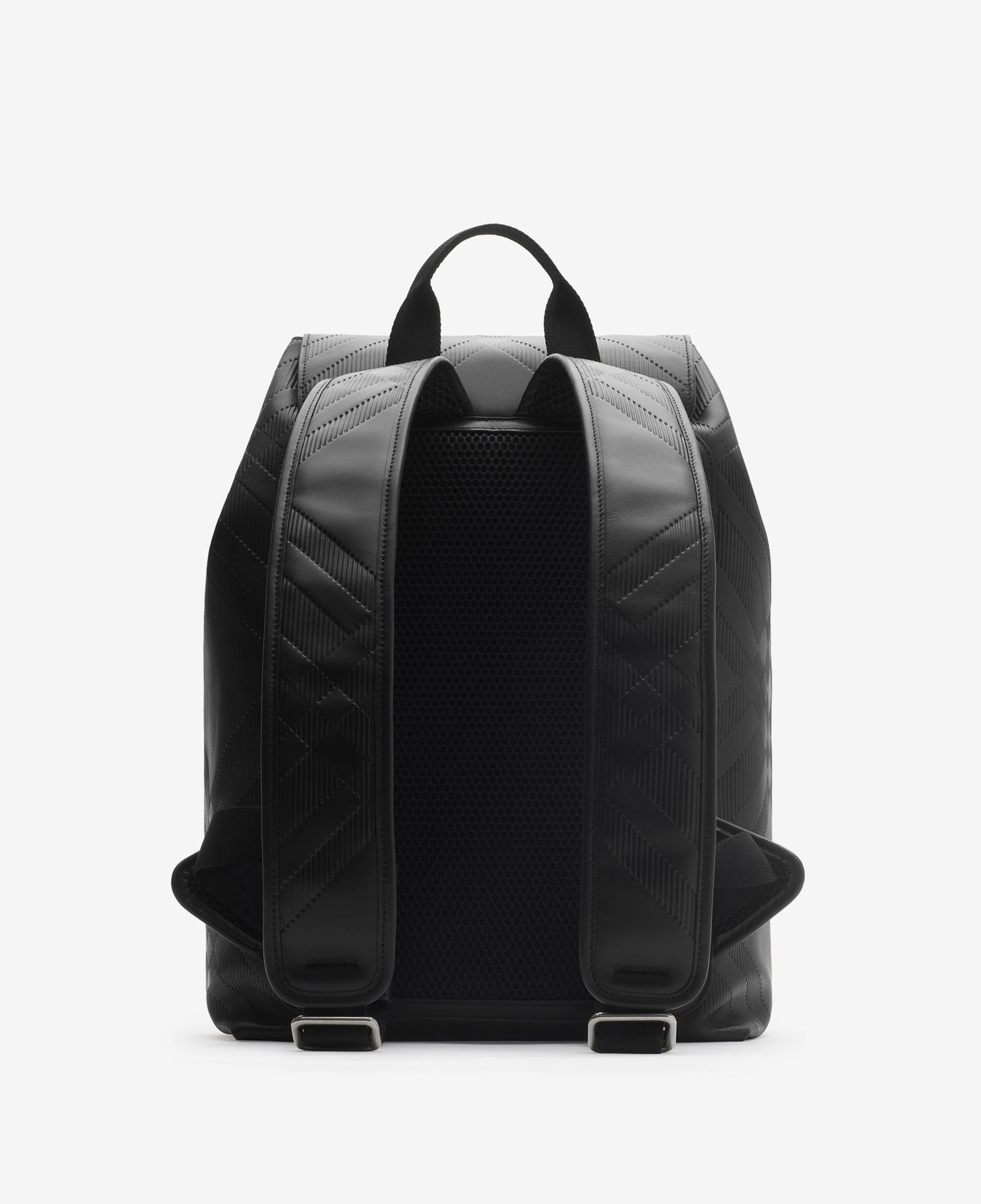Burberry E5L Embossed Erkek Siyah Sırt Çantası