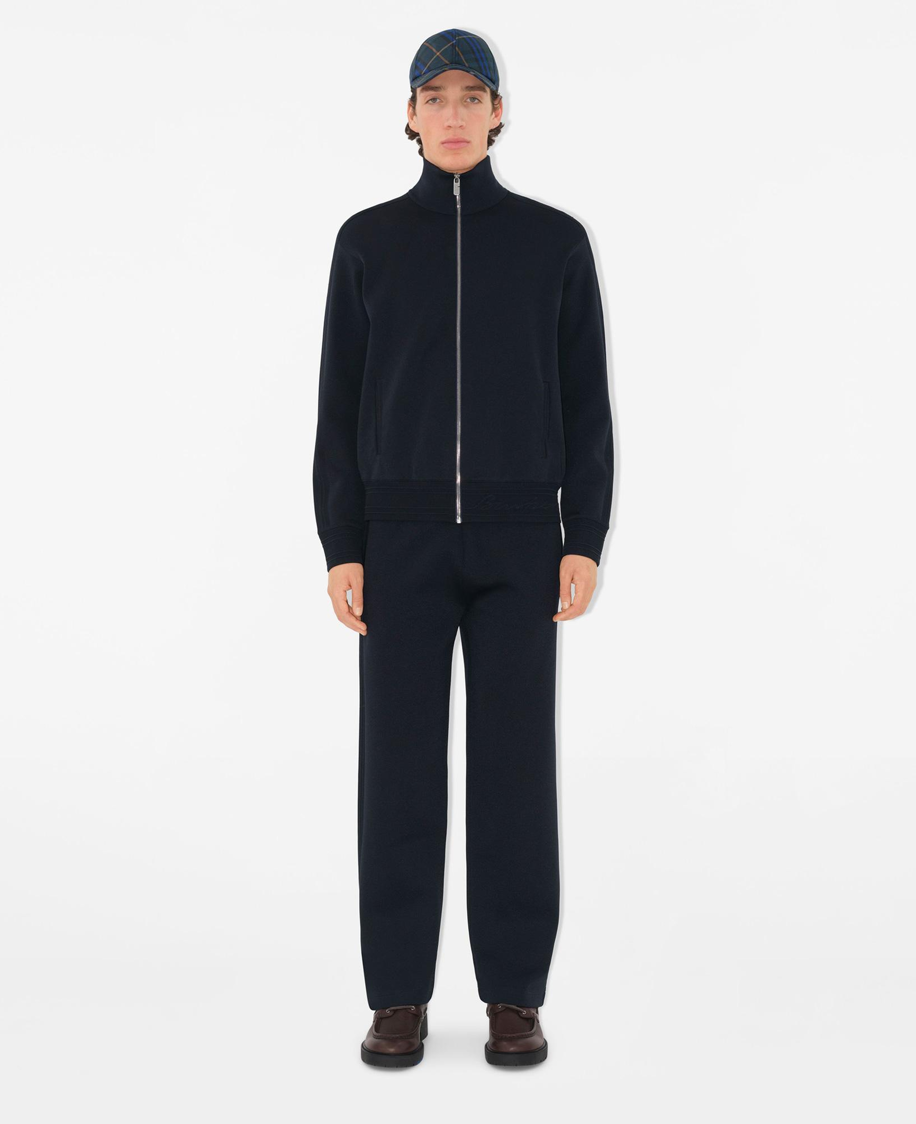 Burberry Uv Viscose Blend Track Erkek Lacivert Ceket