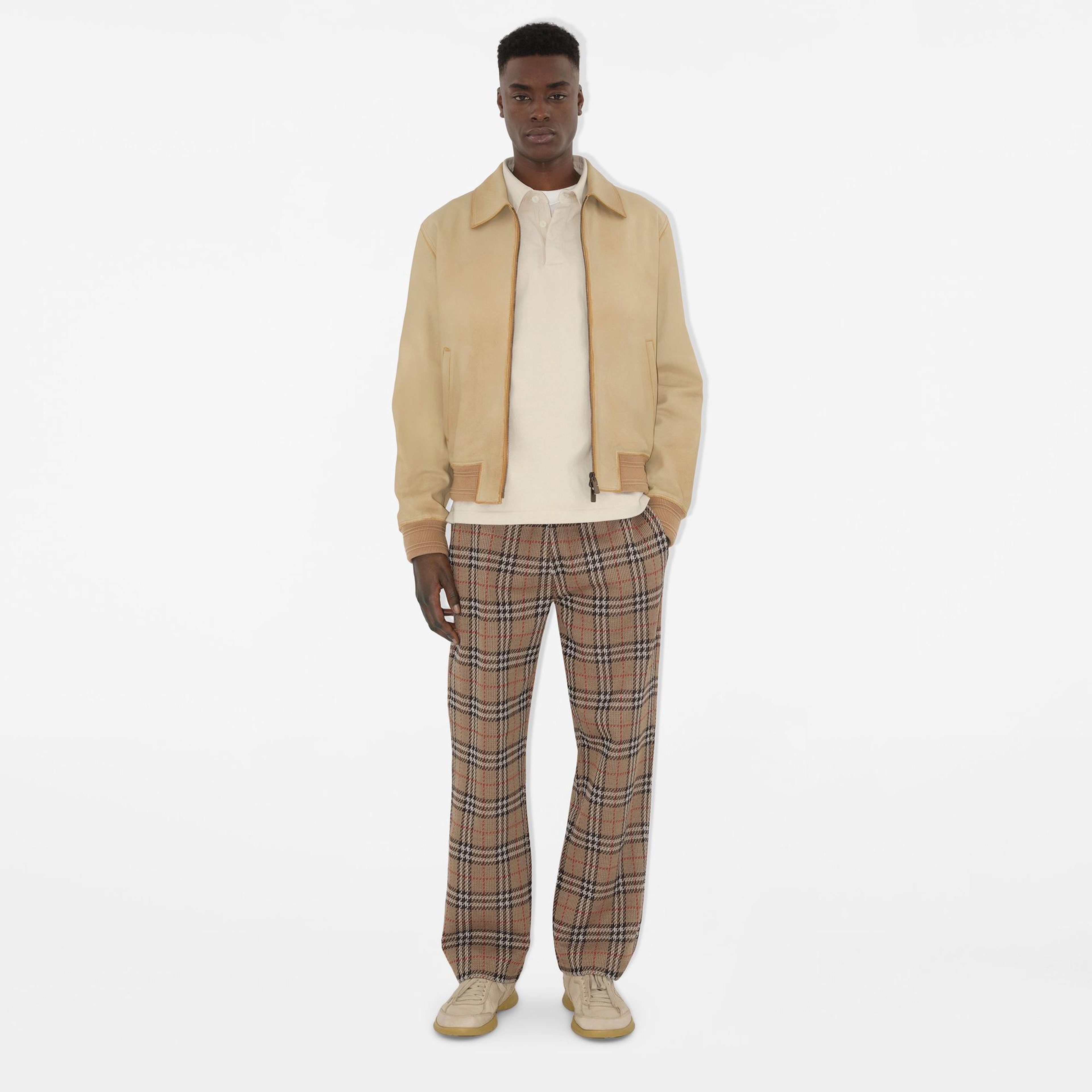 Burberry Sic Cotton Blend Track Erkek Bej Eşofman Altı