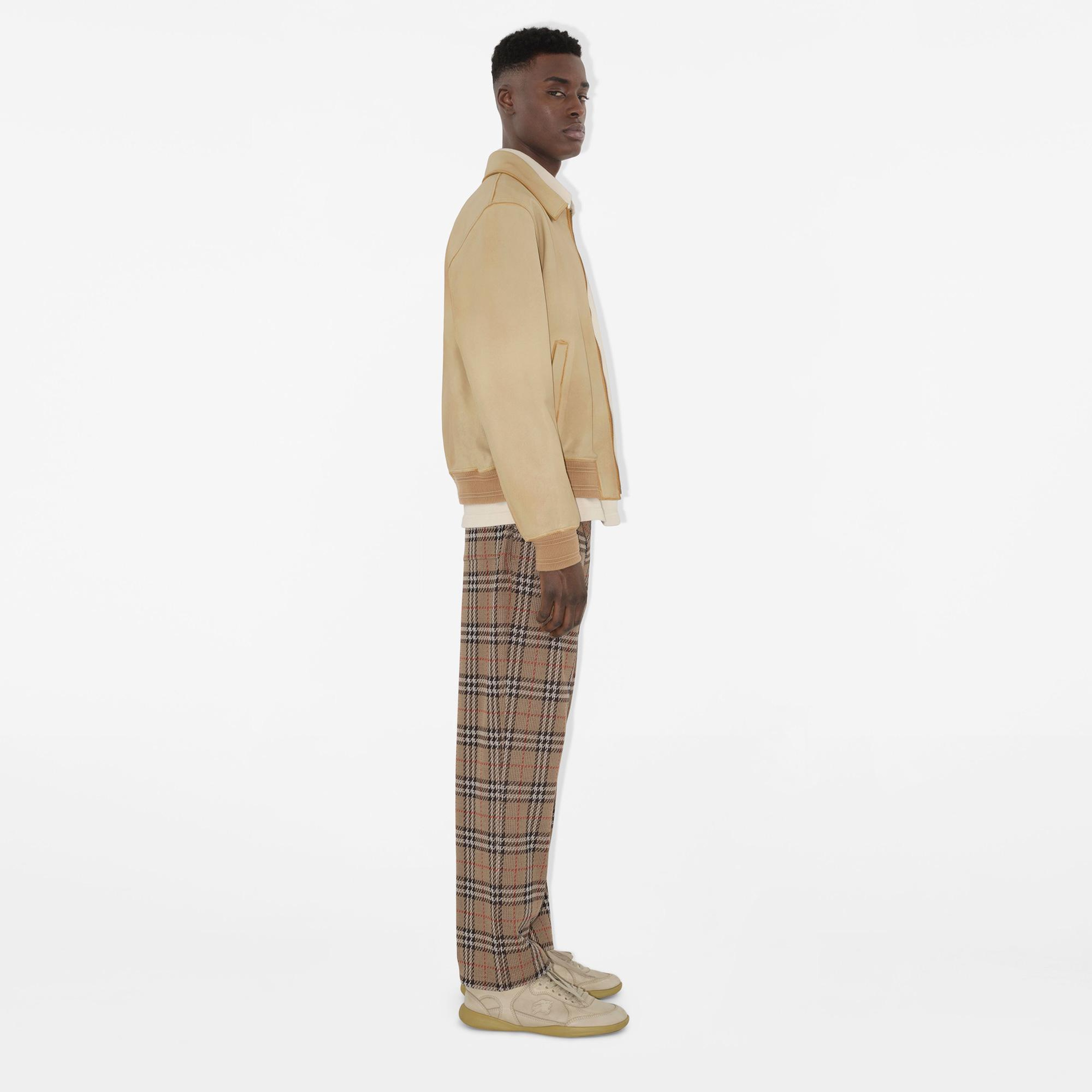 Burberry Sic Cotton Blend Track Erkek Bej Eşofman Altı