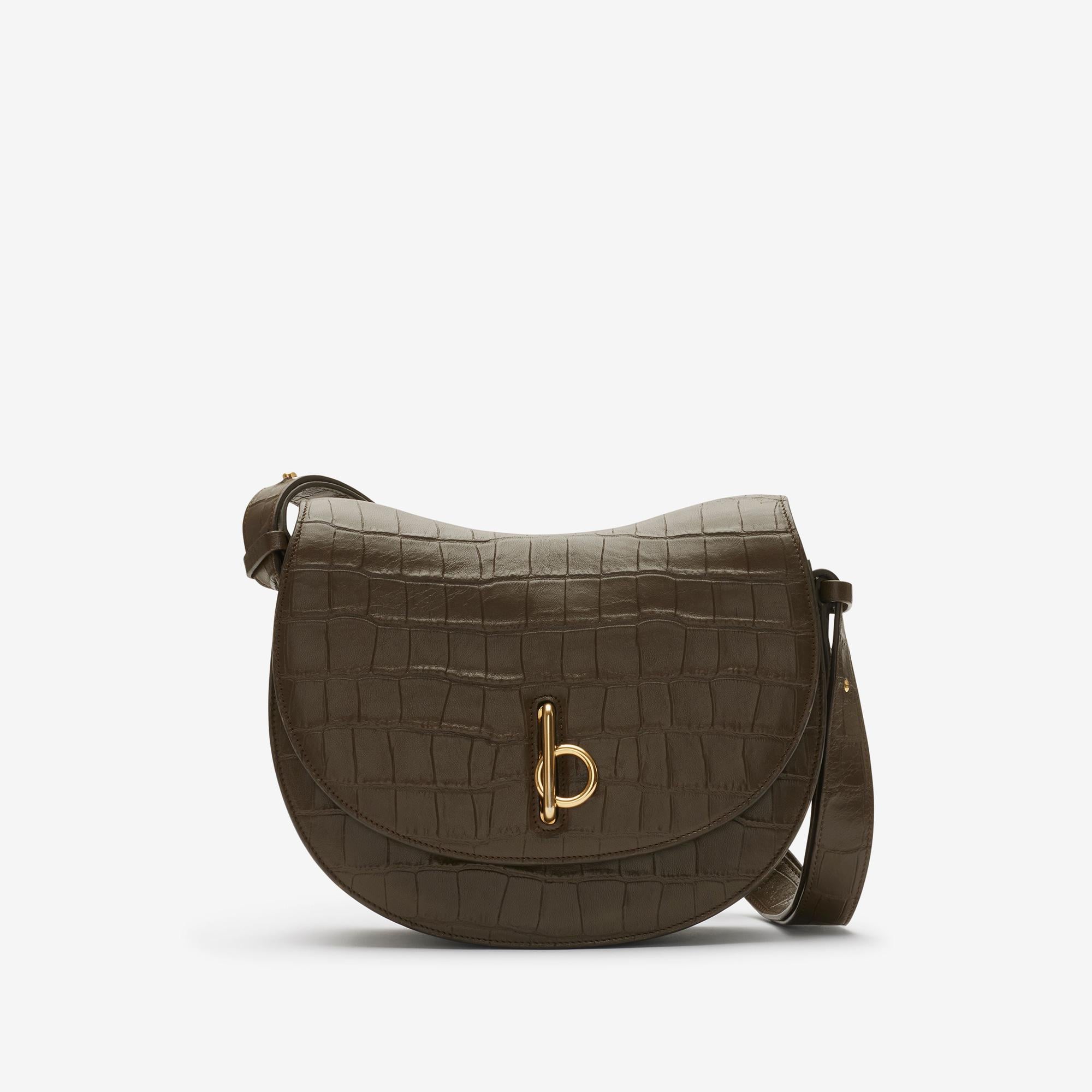 Burberry Medium Rocking Horse Kadın Haki Omuz Çantası