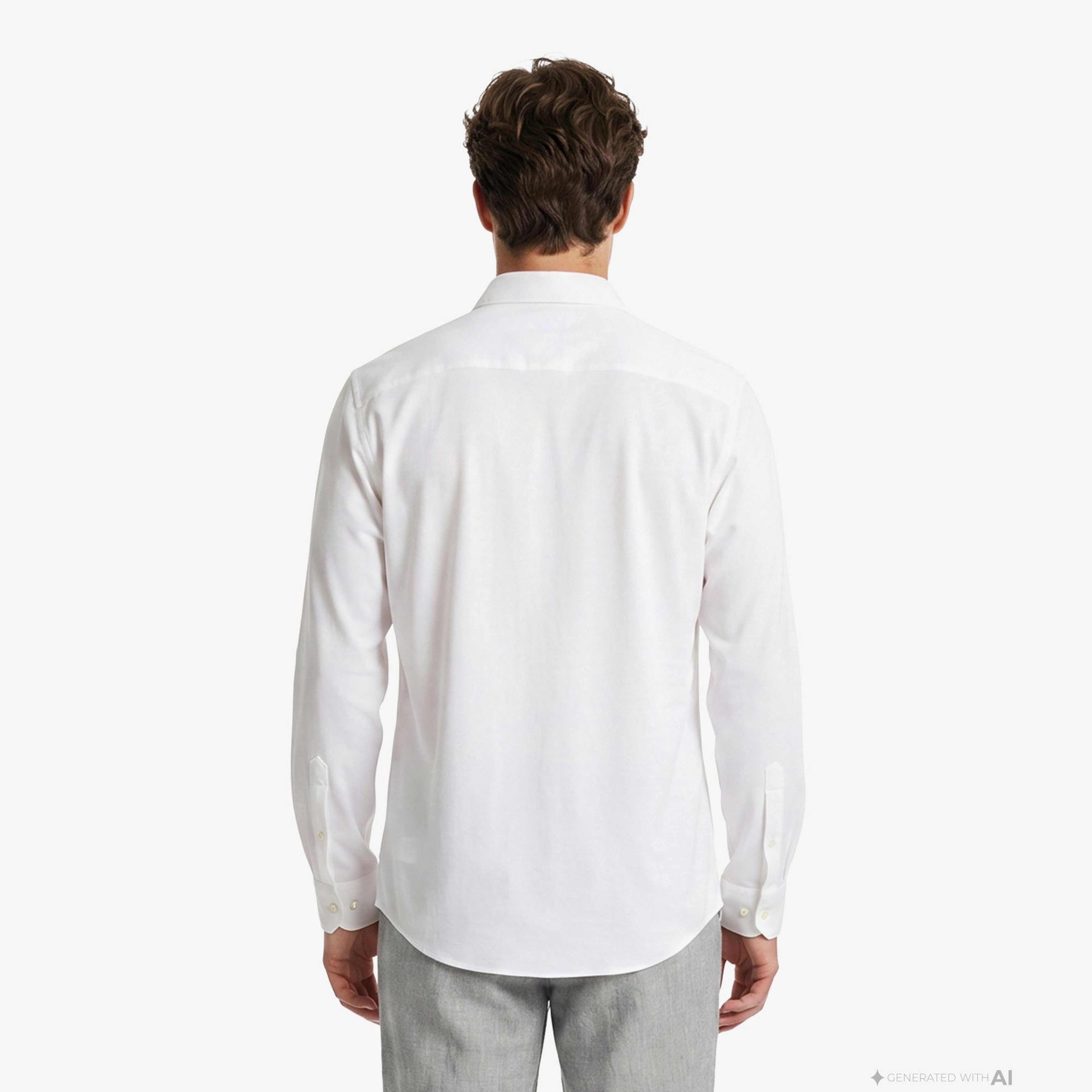 Nautica Erkek Beyaz Regular Fit Gömlek