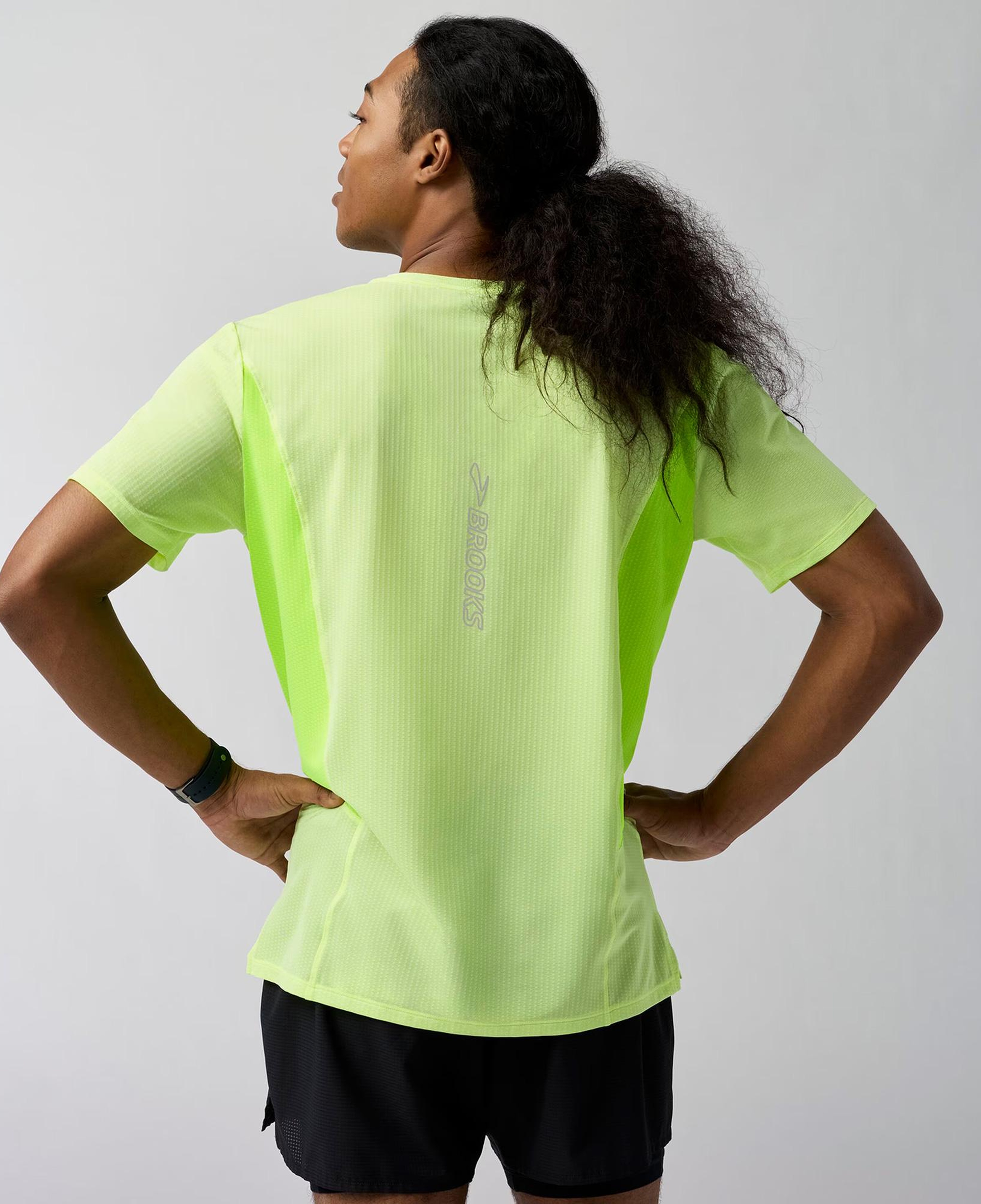 Brooks High Point Sleeve 2.0 Erkek Sarı T-Shirt