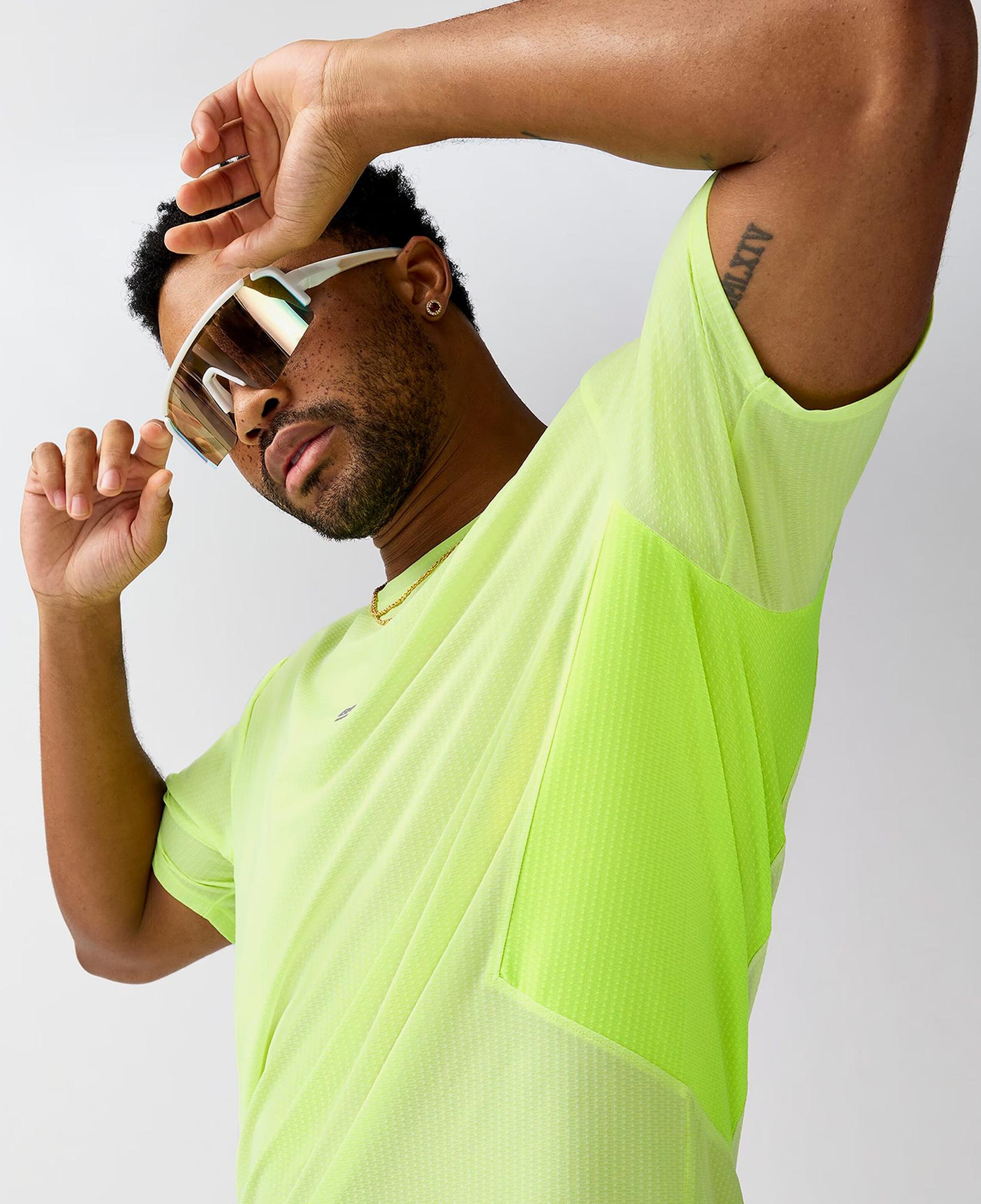 Brooks High Point Sleeve 2.0 Erkek Sarı T-Shirt