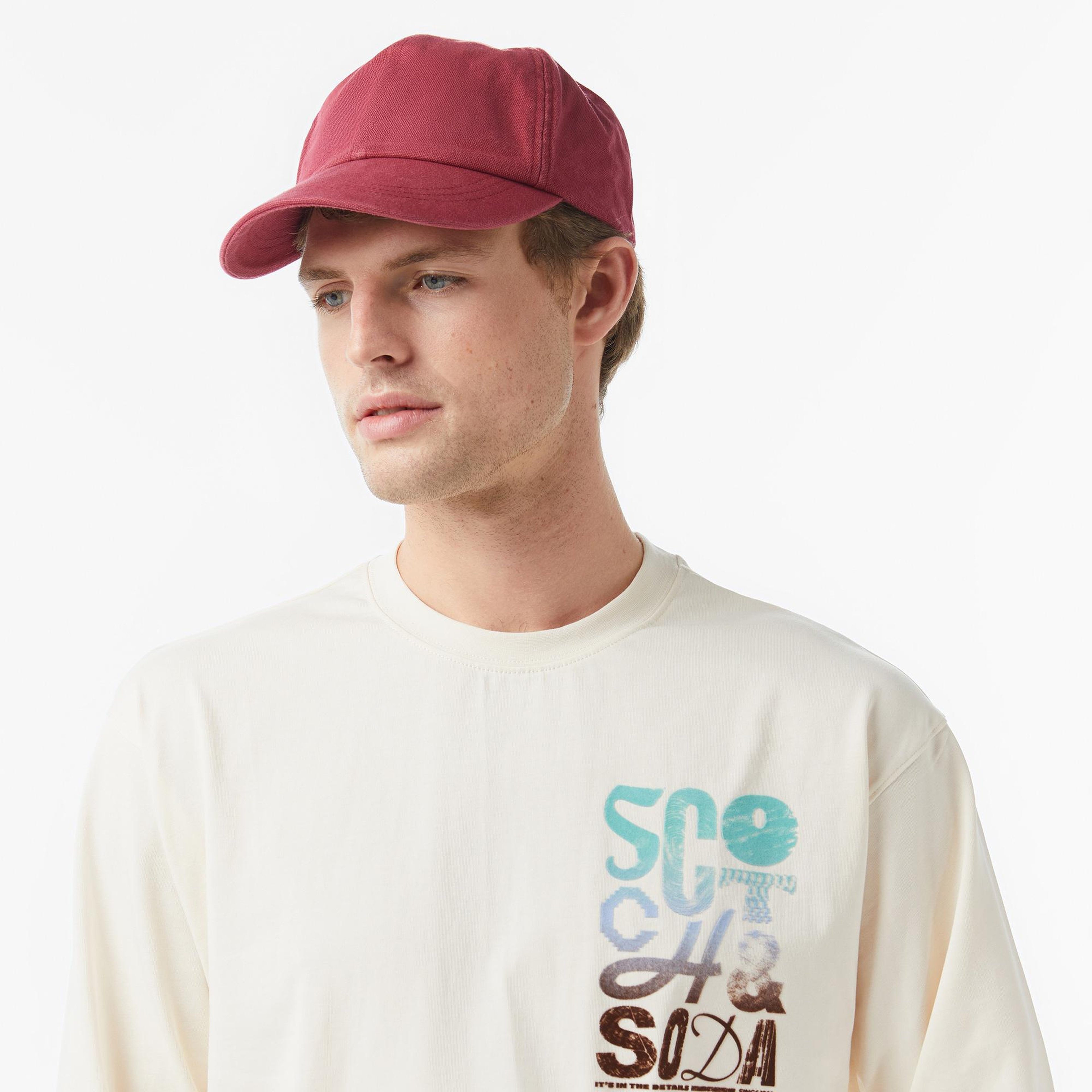 Scotch&Soda Relaxed Fit Artwork Erkek Bej T-Shirt