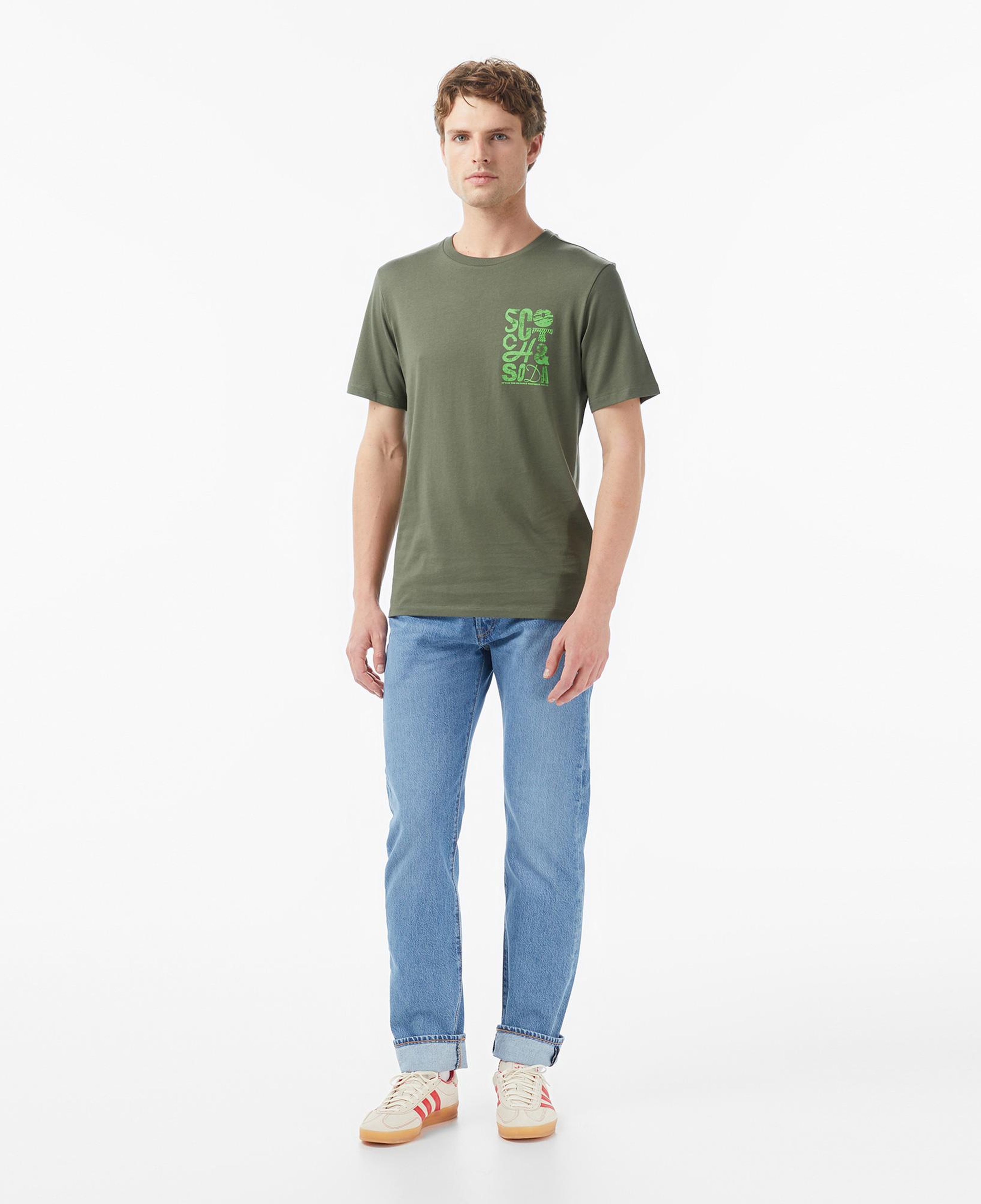 Scotch&Soda Regular Fit Left Chest Logo Erkek Yeşil T-Shirt
