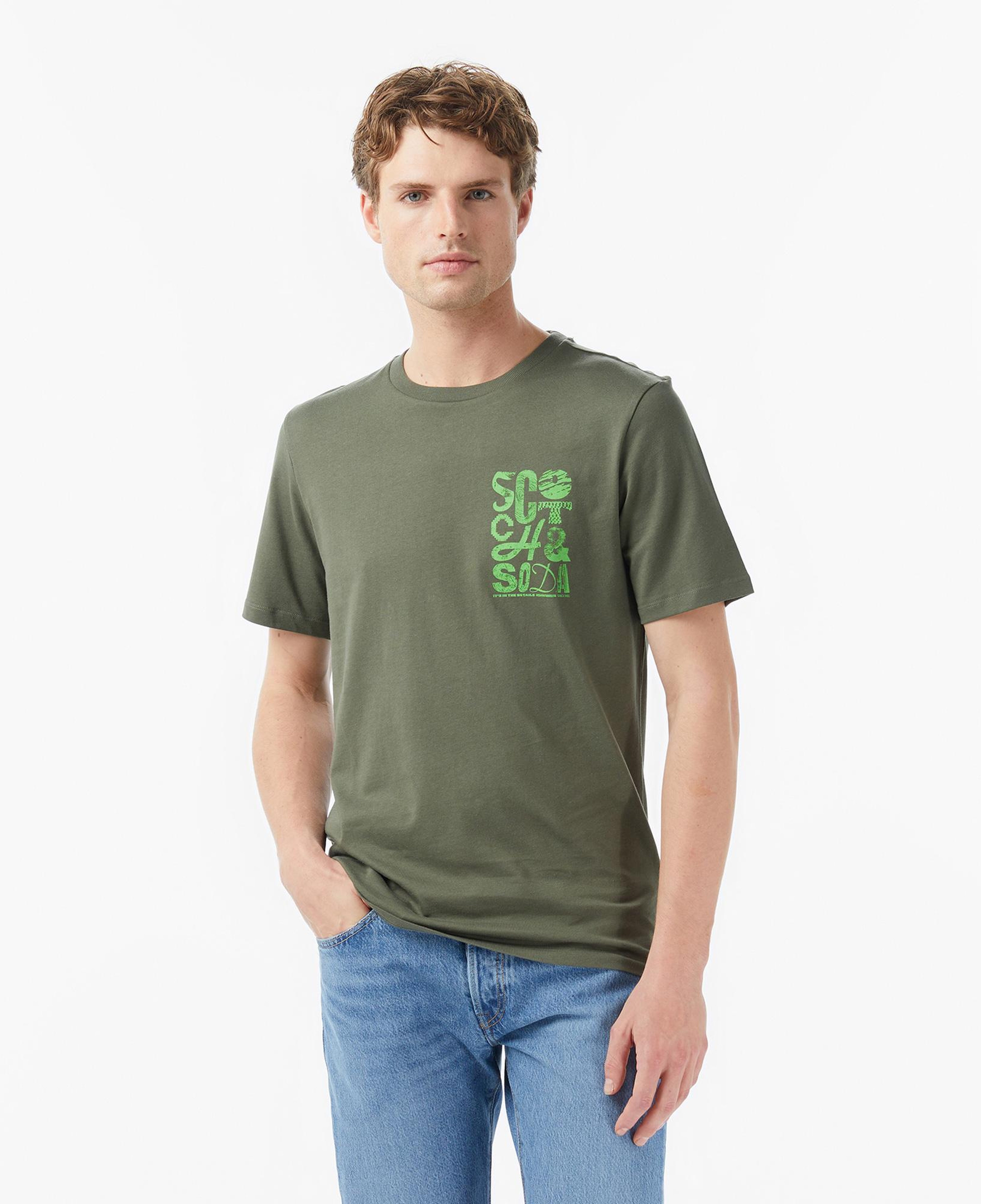 Scotch&Soda Regular Fit Left Chest Logo Erkek Yeşil T-Shirt