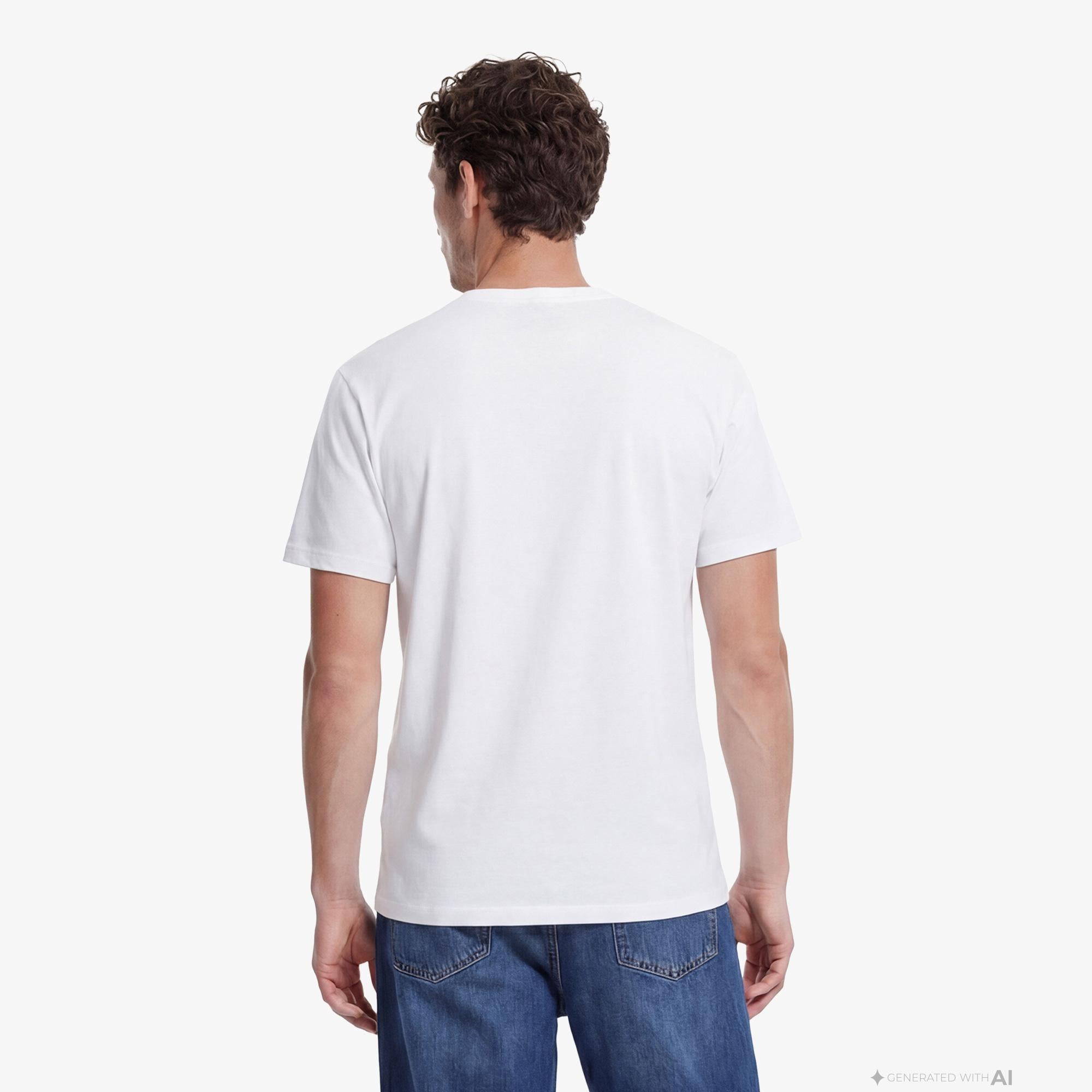 THE KOOPLES ERKEK BİSİKLET YAKA KISA KOLLU BEYAZ T-SHIRT