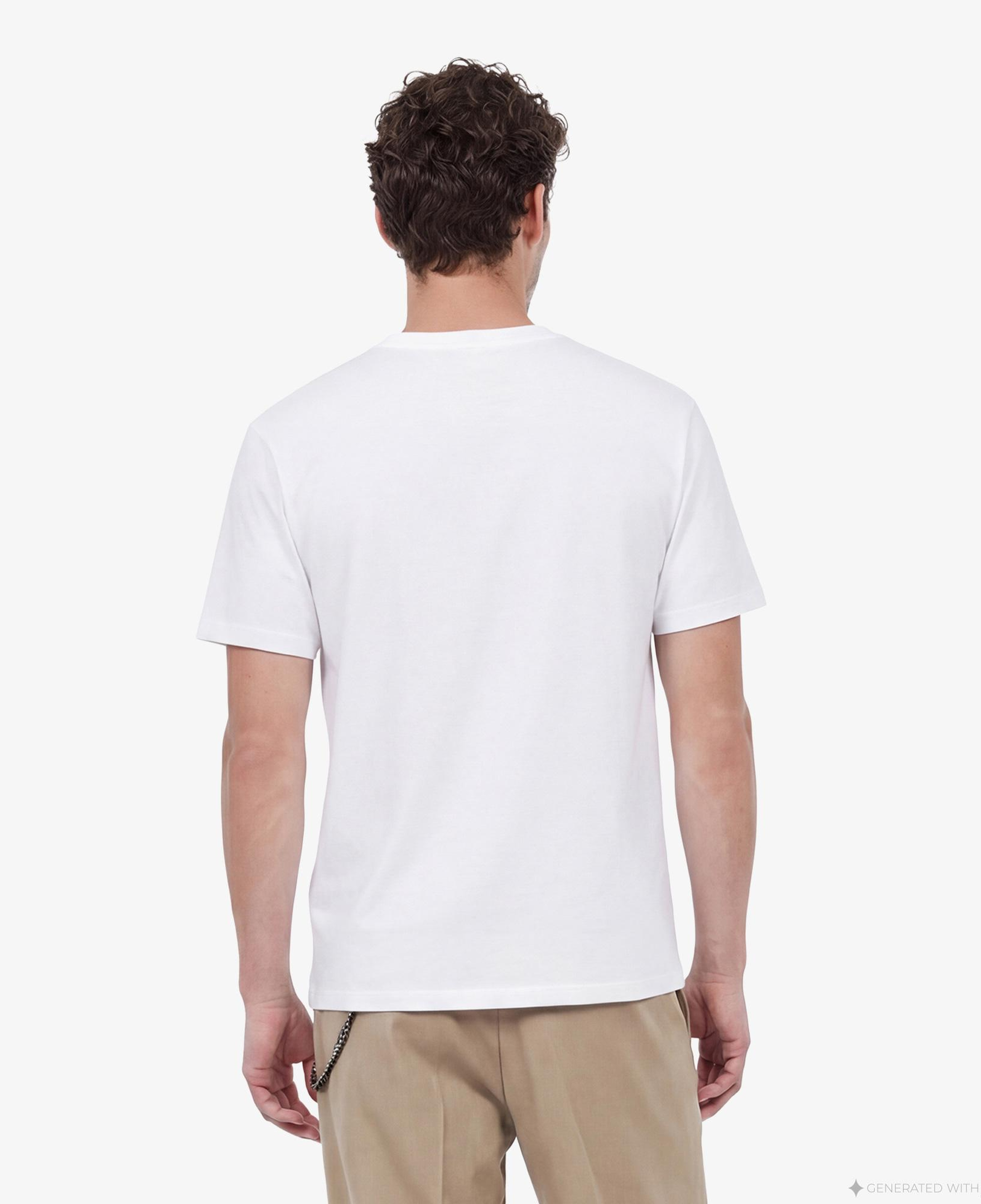 ERKEK BASKILI BEYAZ T-SHIRT