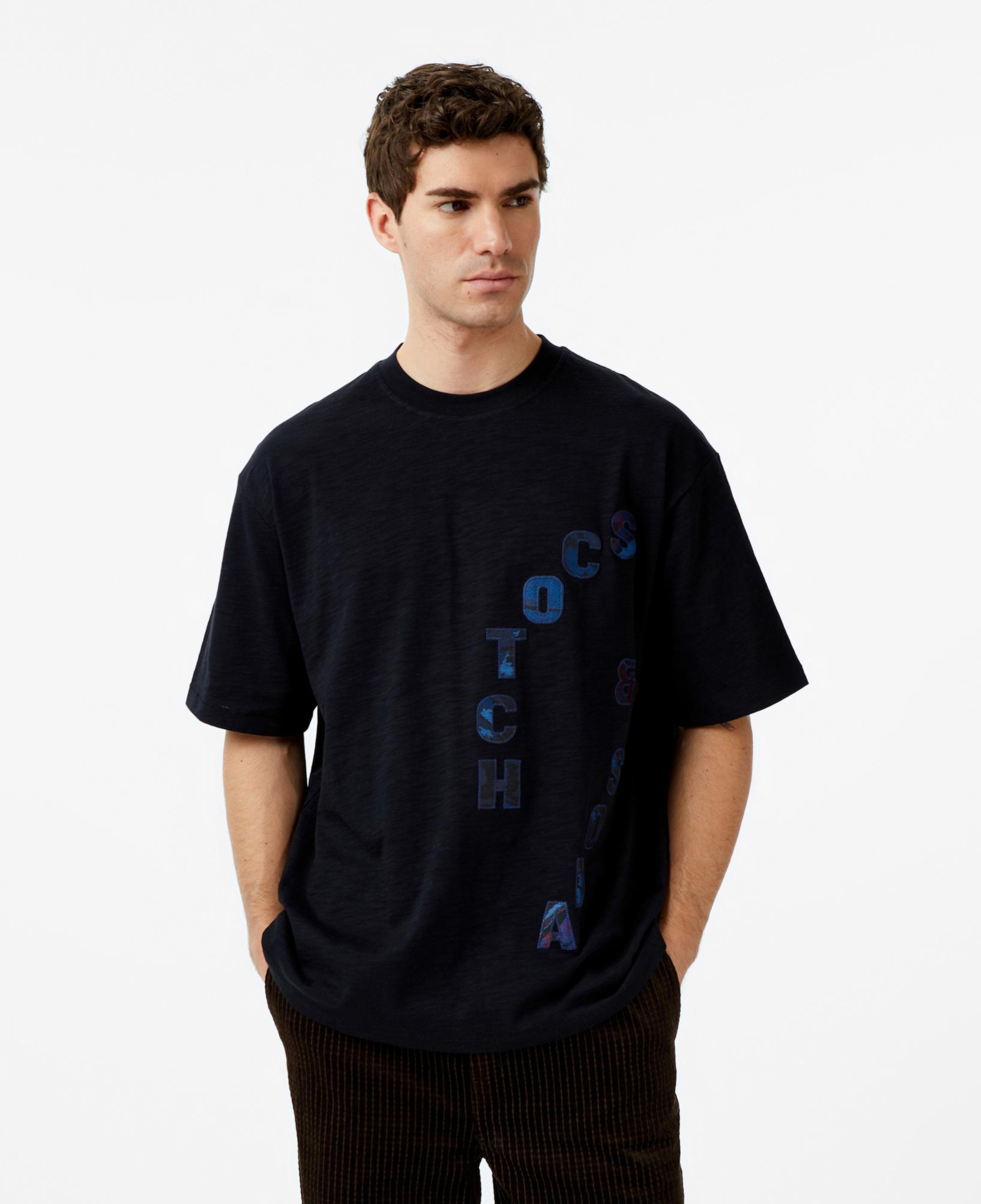 Scotch&Soda Loose Fit Applique Erkek Lacivert T-Shirt