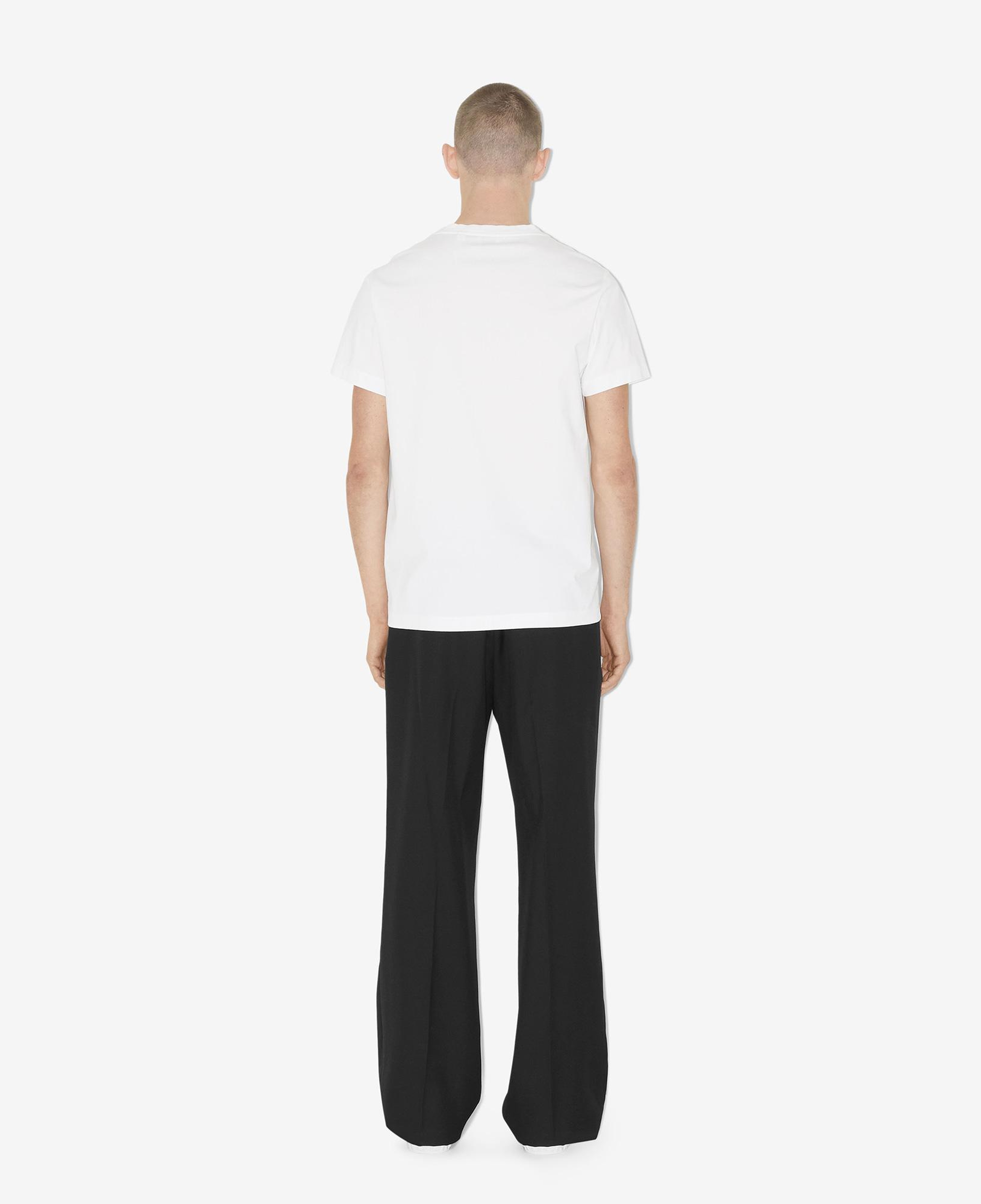 Burberry Parker Cotton Erkek Beyaz T-Shirt