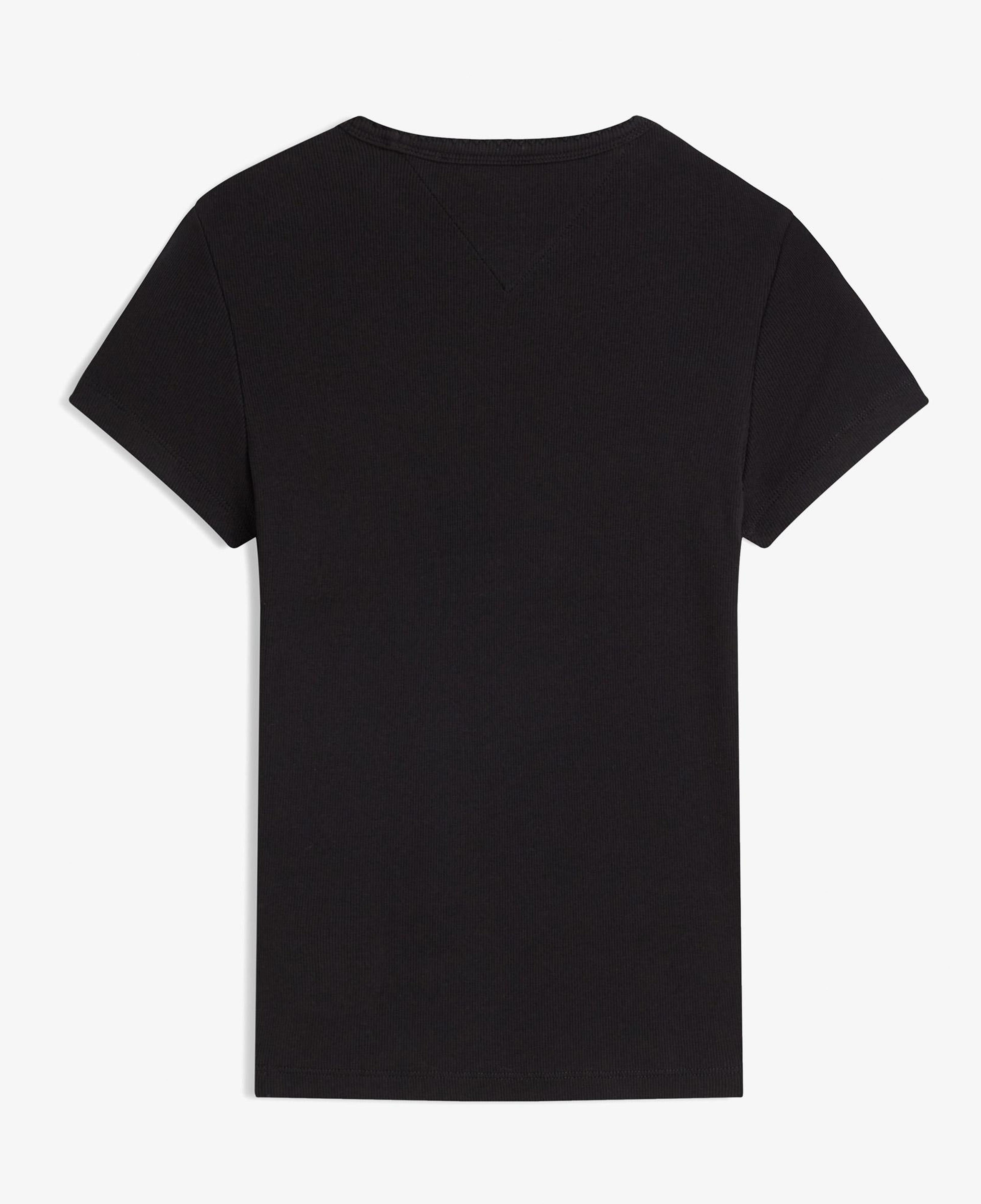 Tommy Hilfiger Slim Script Kadın Siyah T-Shirt
