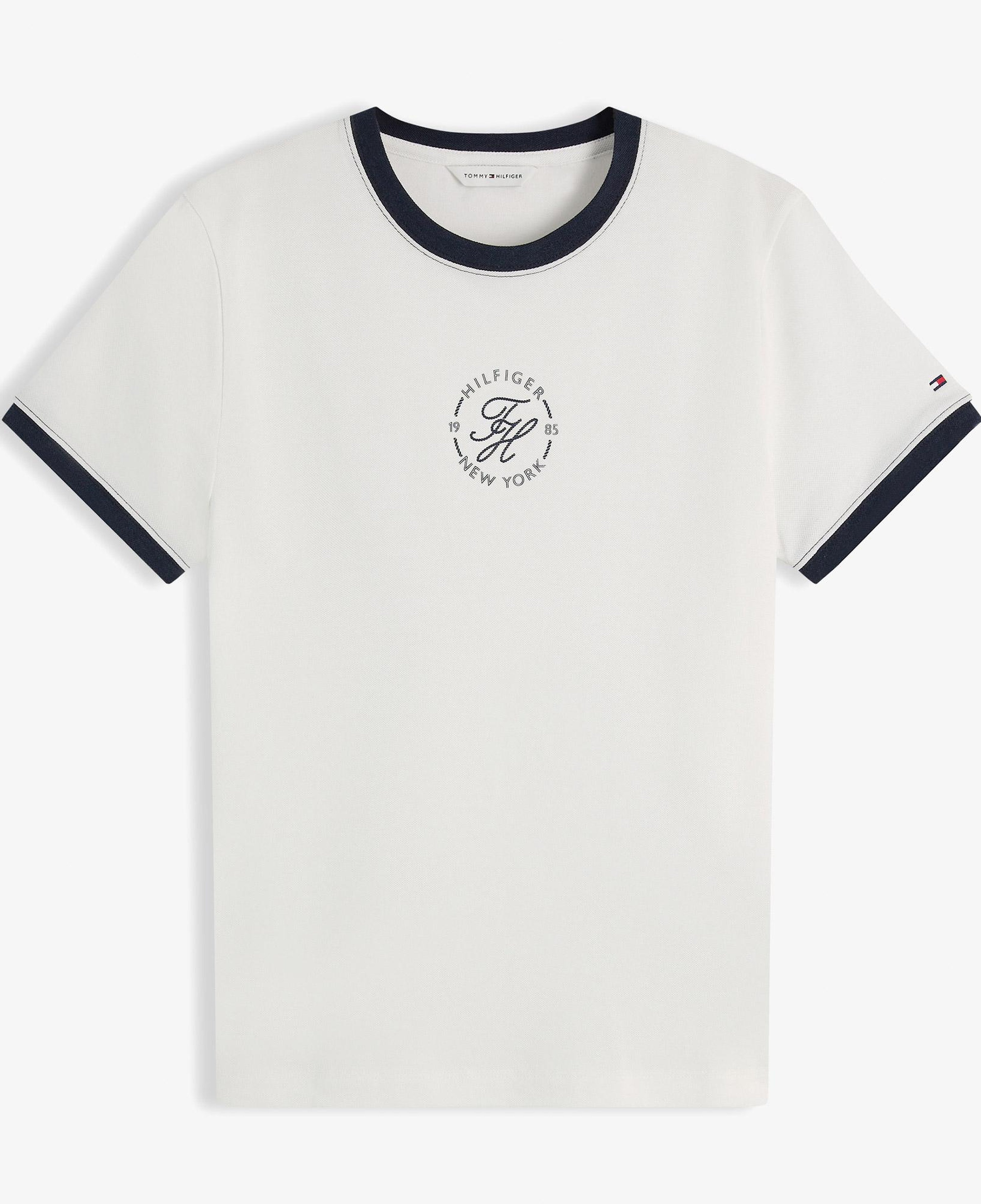 Tommy Hilfiger Roundal Kadın Beyaz T-Shirt