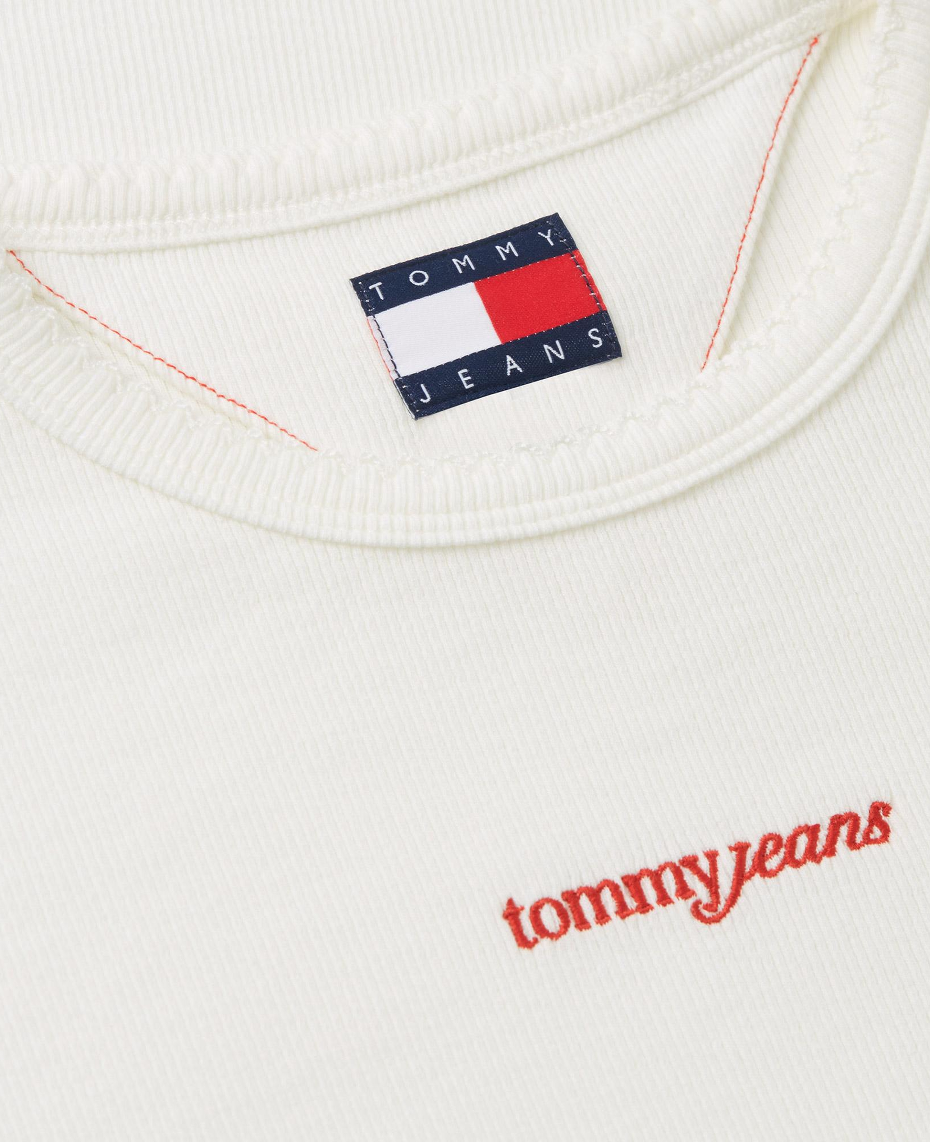 Tommy Hilfiger Slim Script Kadın Beyaz T-Shirt