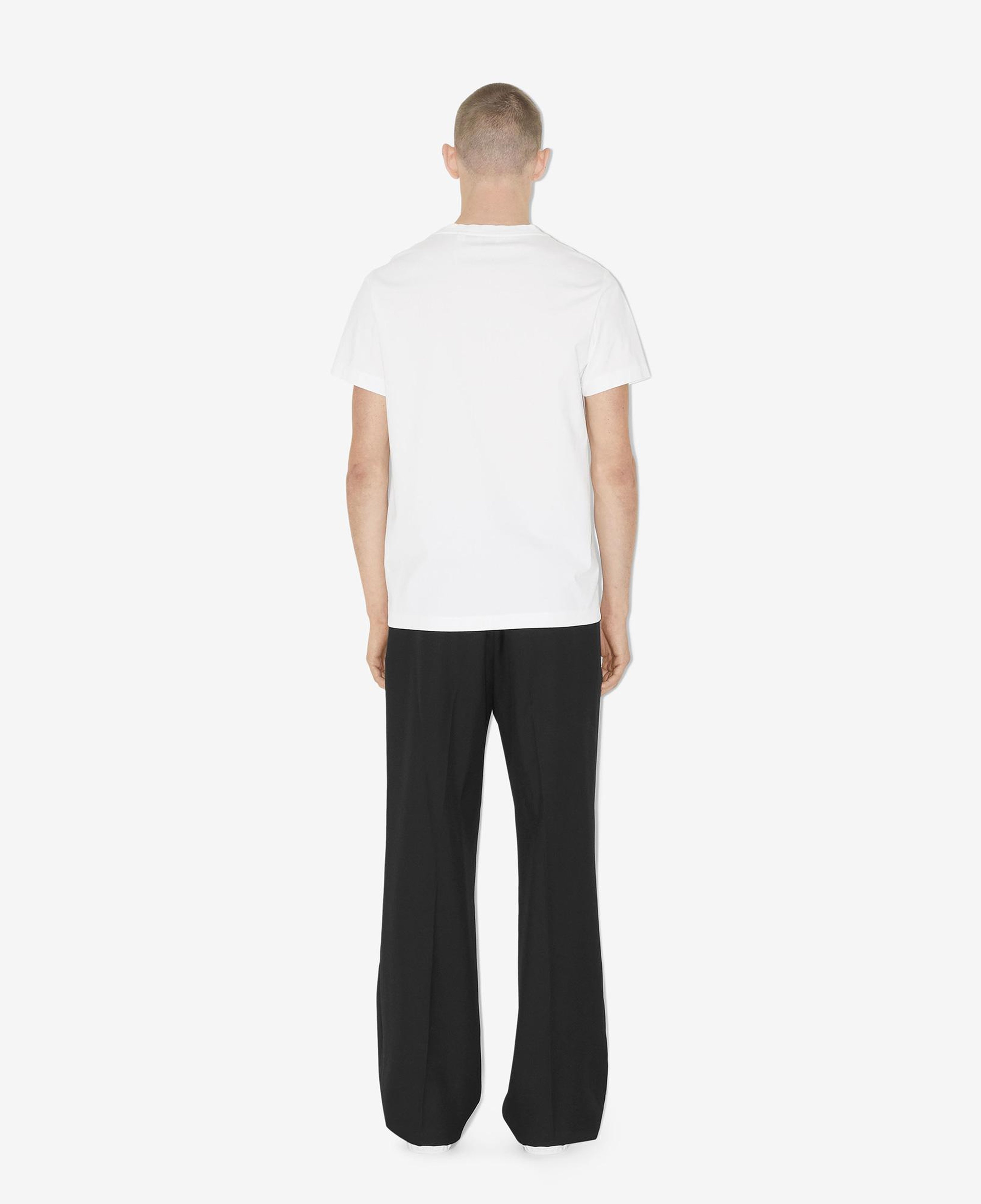 Burberry Parker Cotton Erkek Beyaz T-Shirt
