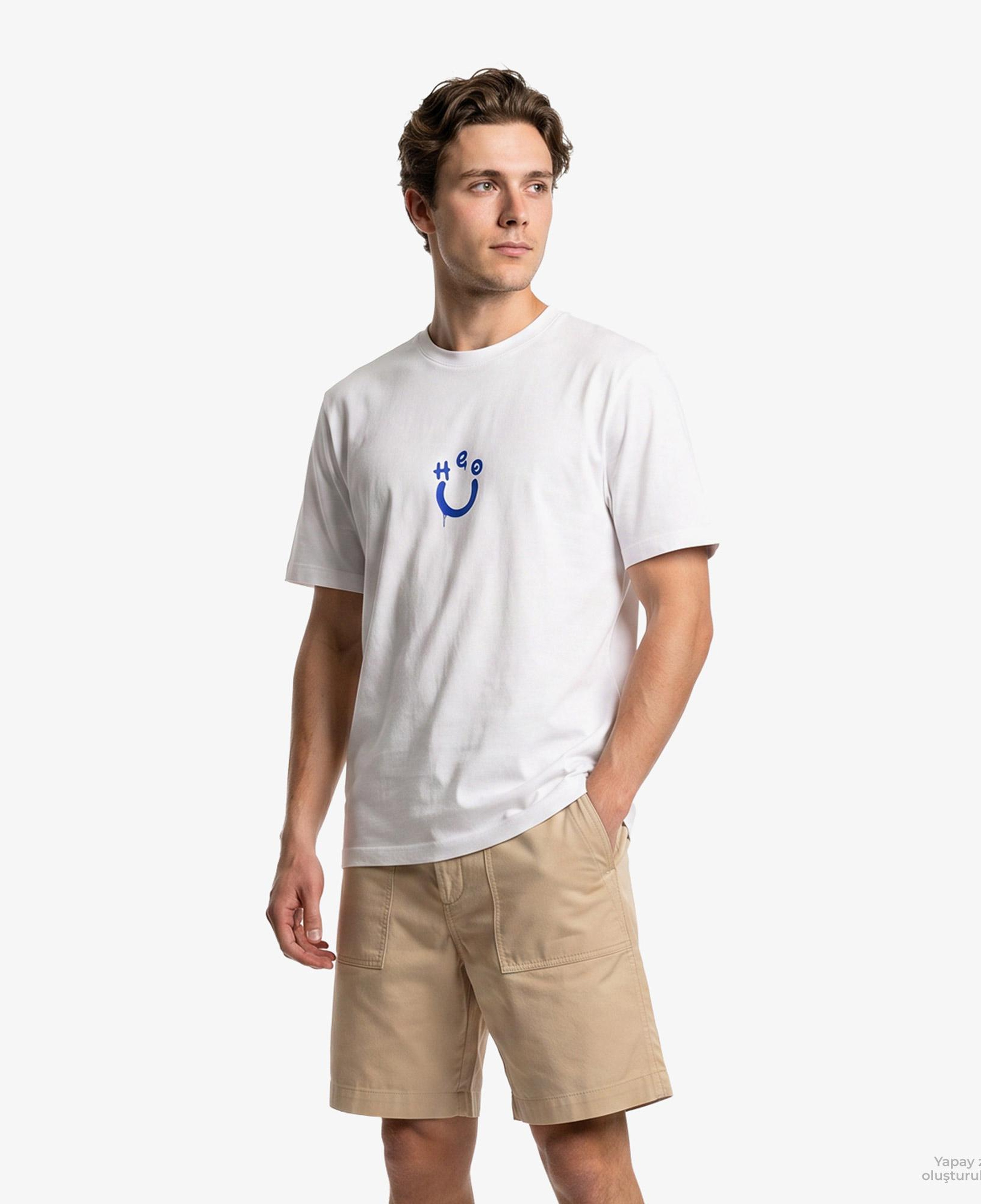 Hugo Norizom Erkek Beyaz T-Shirt
