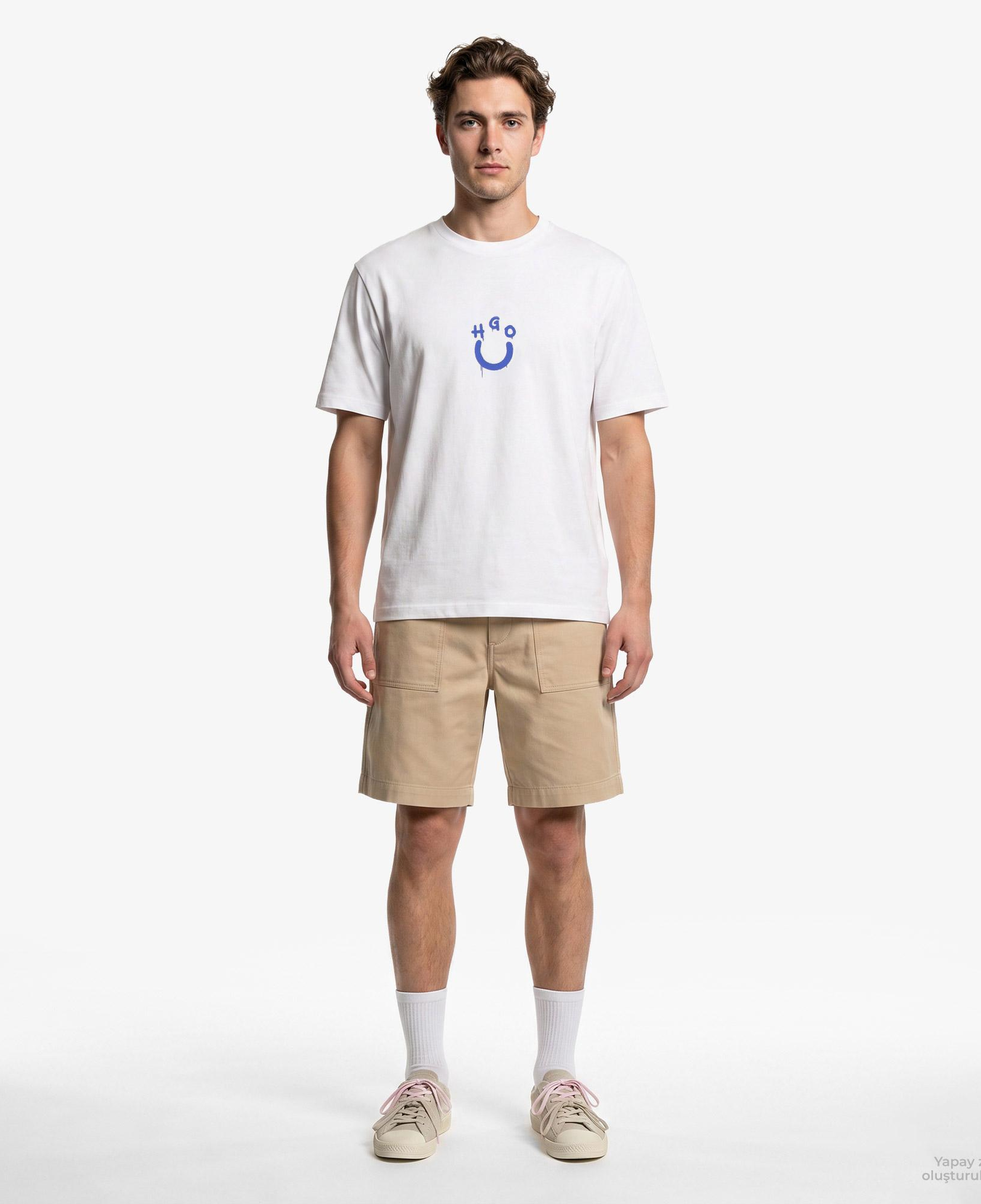 Hugo Norizom Erkek Beyaz T-Shirt