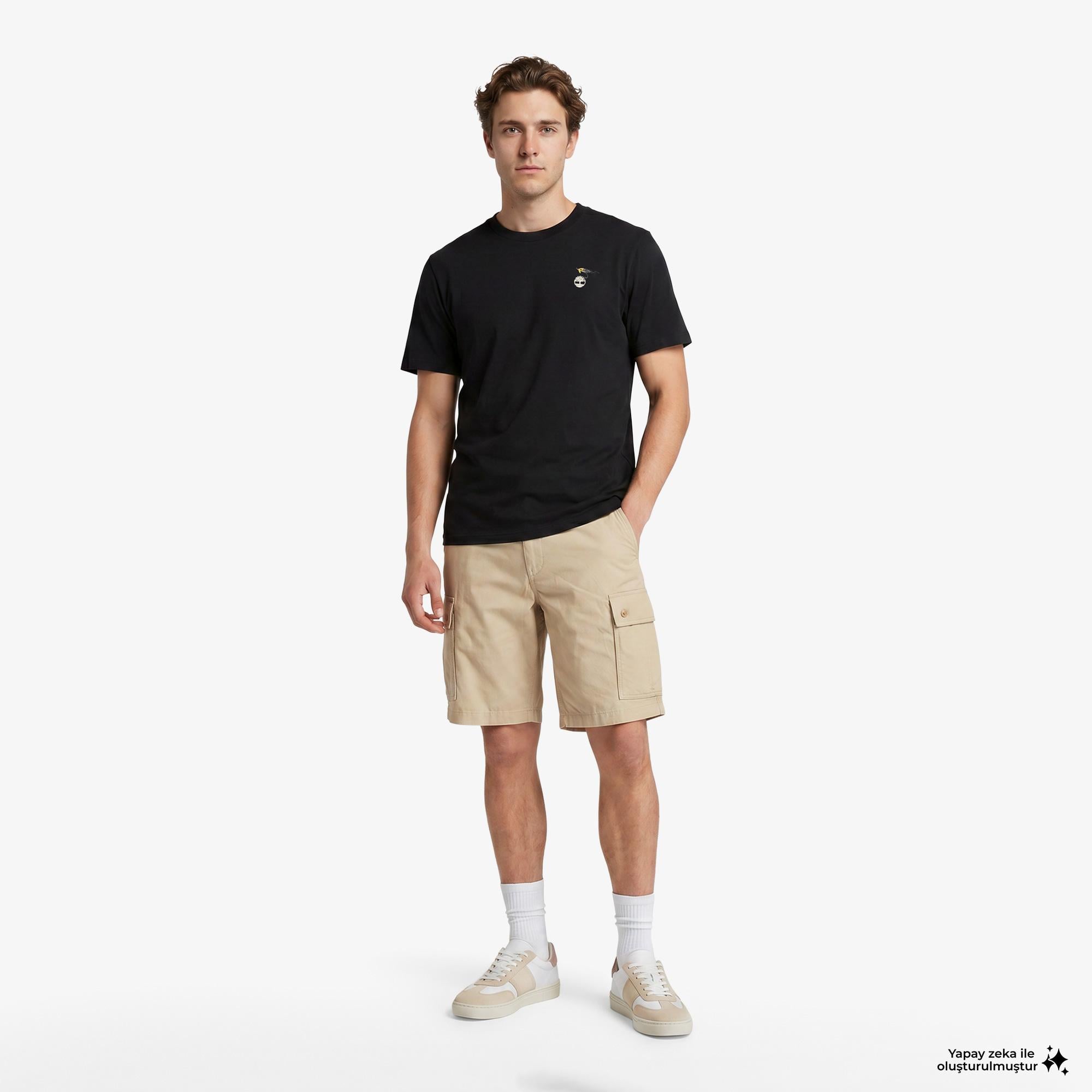 Timberland Slogan Erkek Siyah T-Shirt