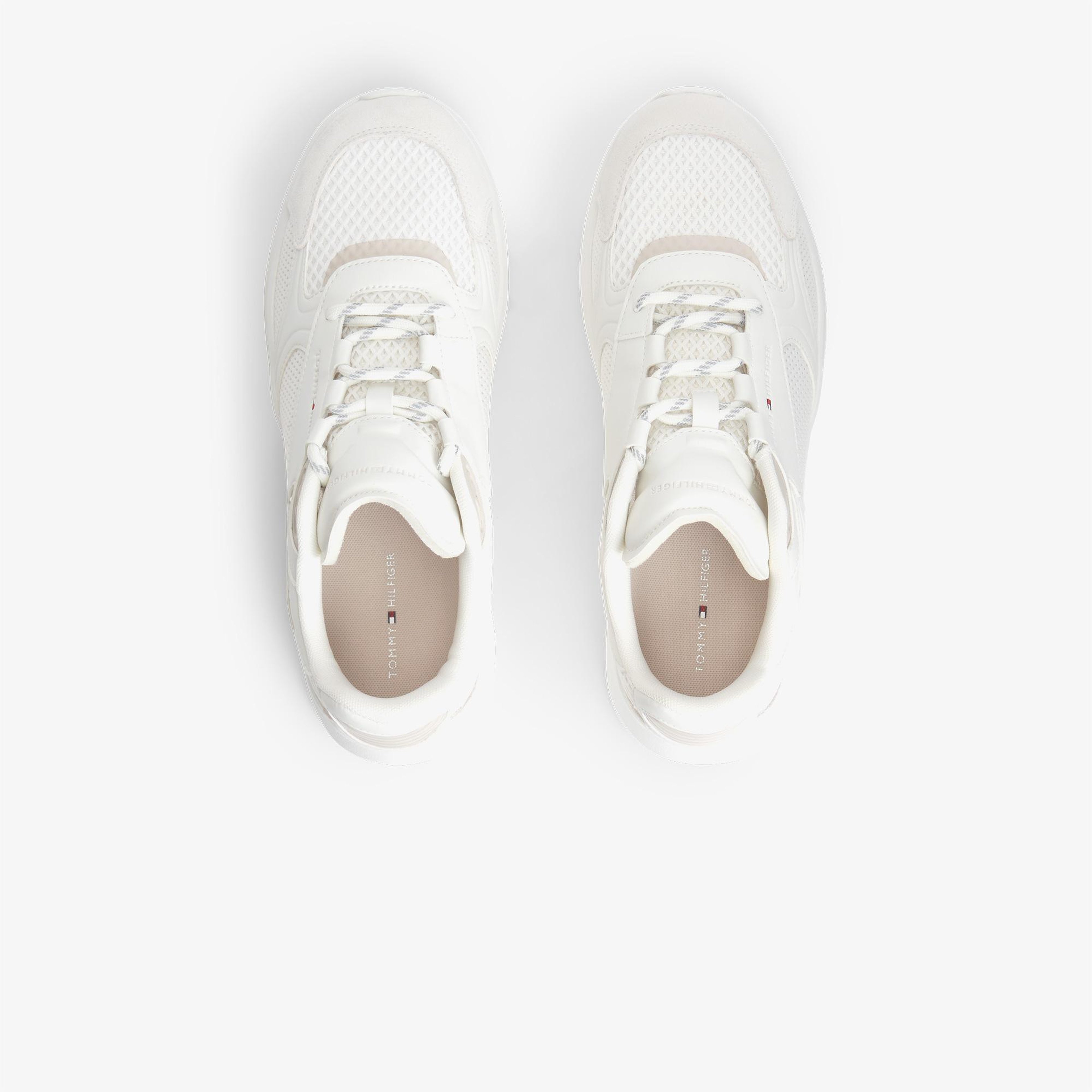 Tommy Hilfiger Lightweight Runner Monocolor Erkek Bej Spor Ayakkabı