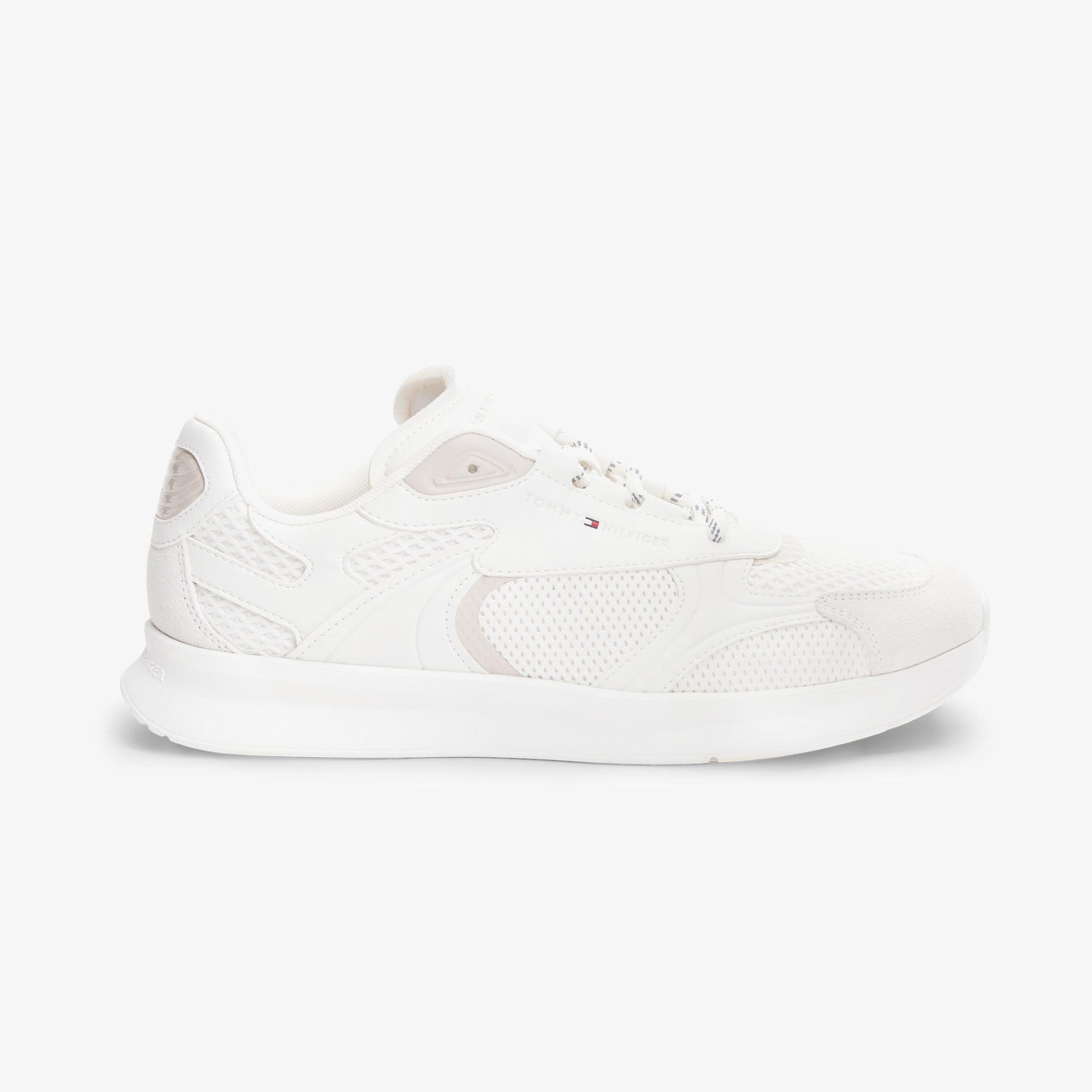 Tommy Hilfiger Lightweight Runner Monocolor Erkek Bej Spor Ayakkabı