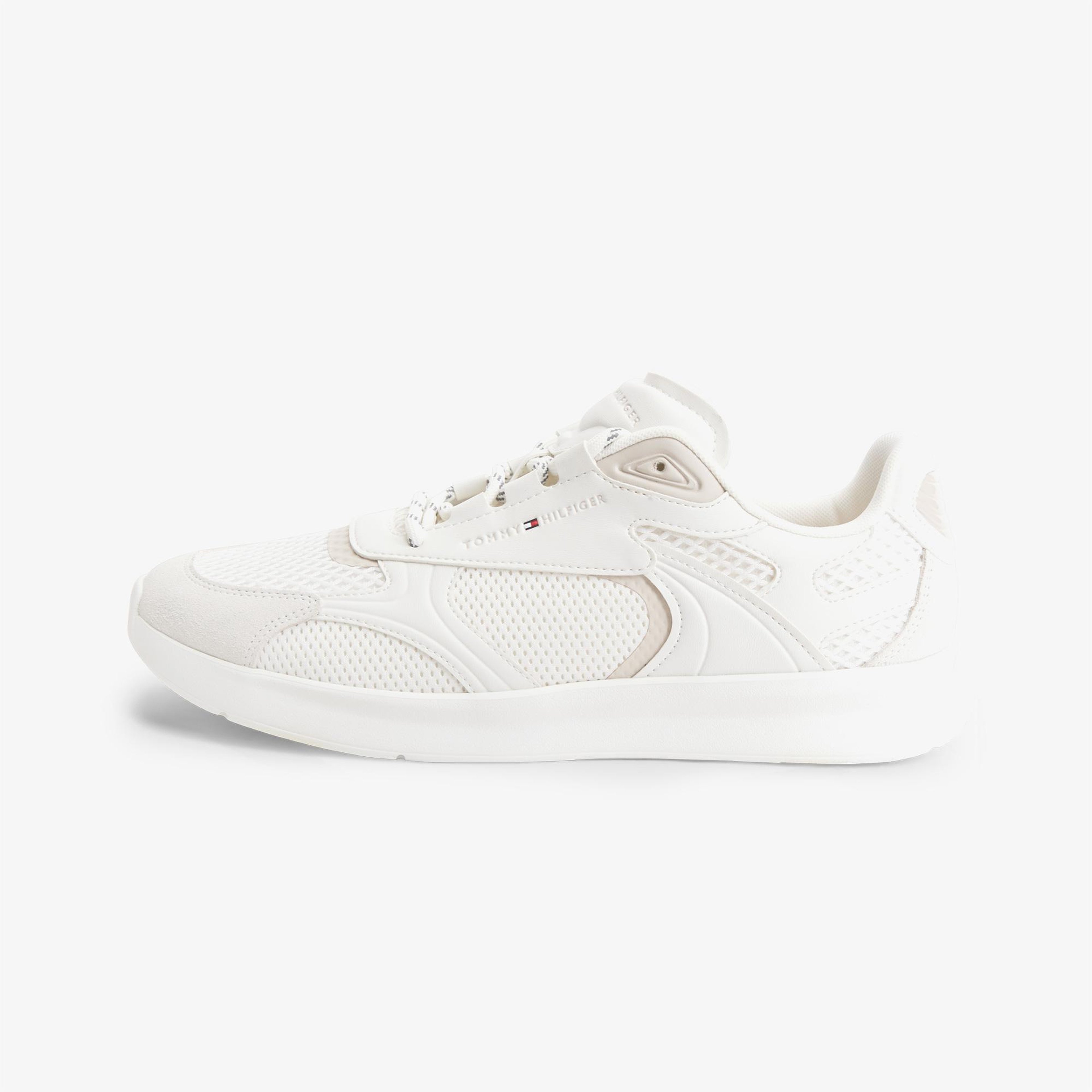 Tommy Hilfiger Lightweight Runner Monocolor Erkek Bej Spor Ayakkabı