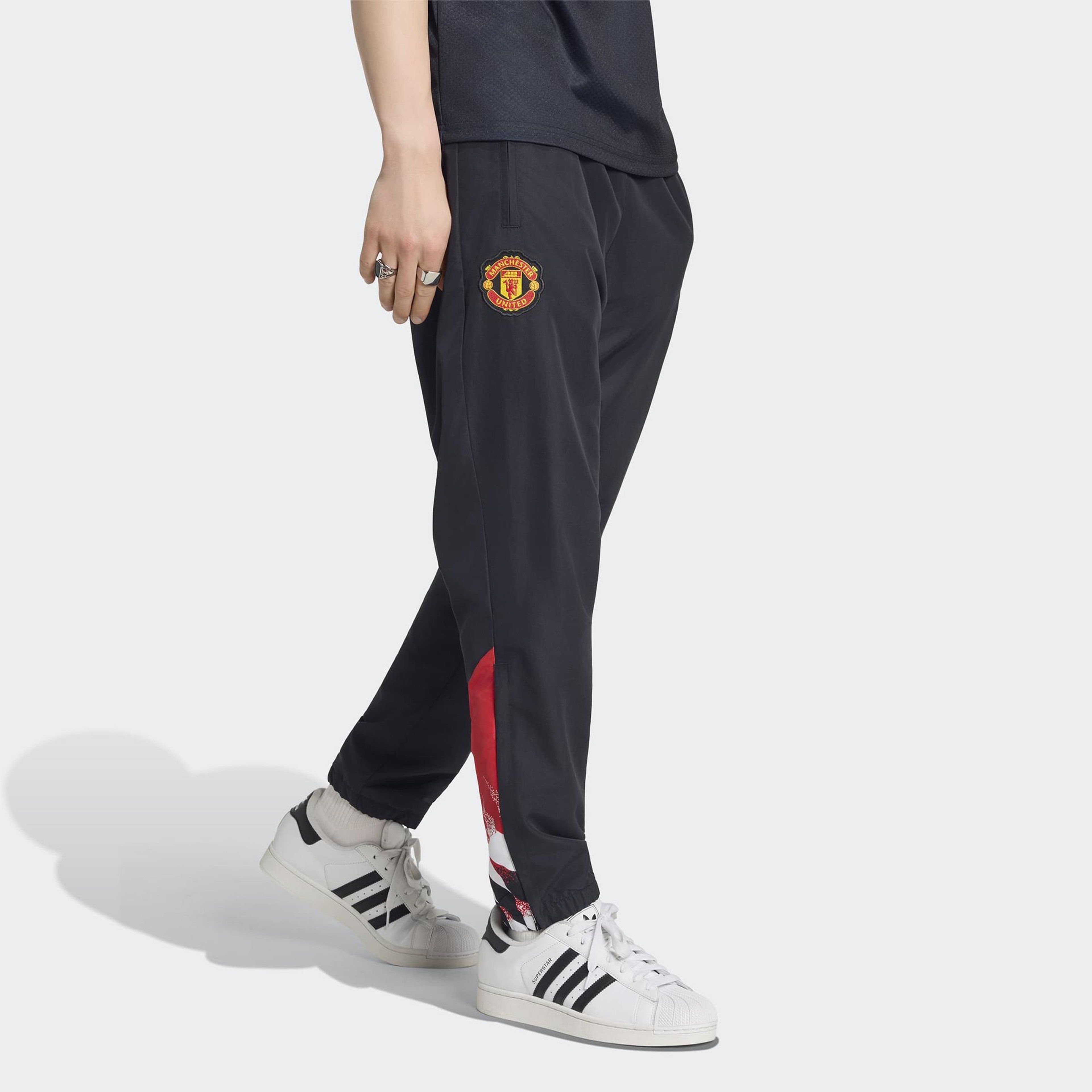 adidas Manchester United St Erkek Siyah Eşofman Altı