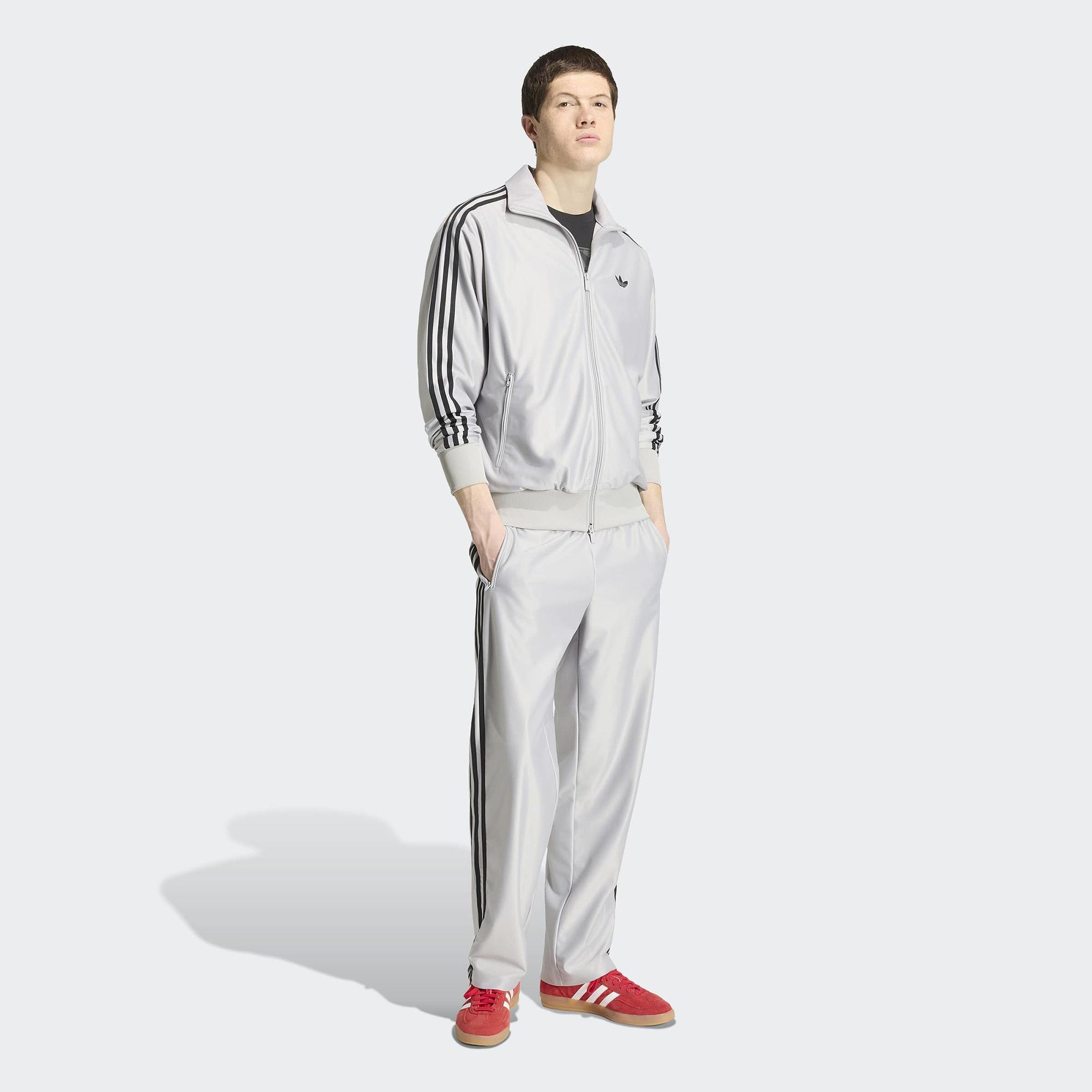 adidas Firebird Met Erkek Gri Ceket
