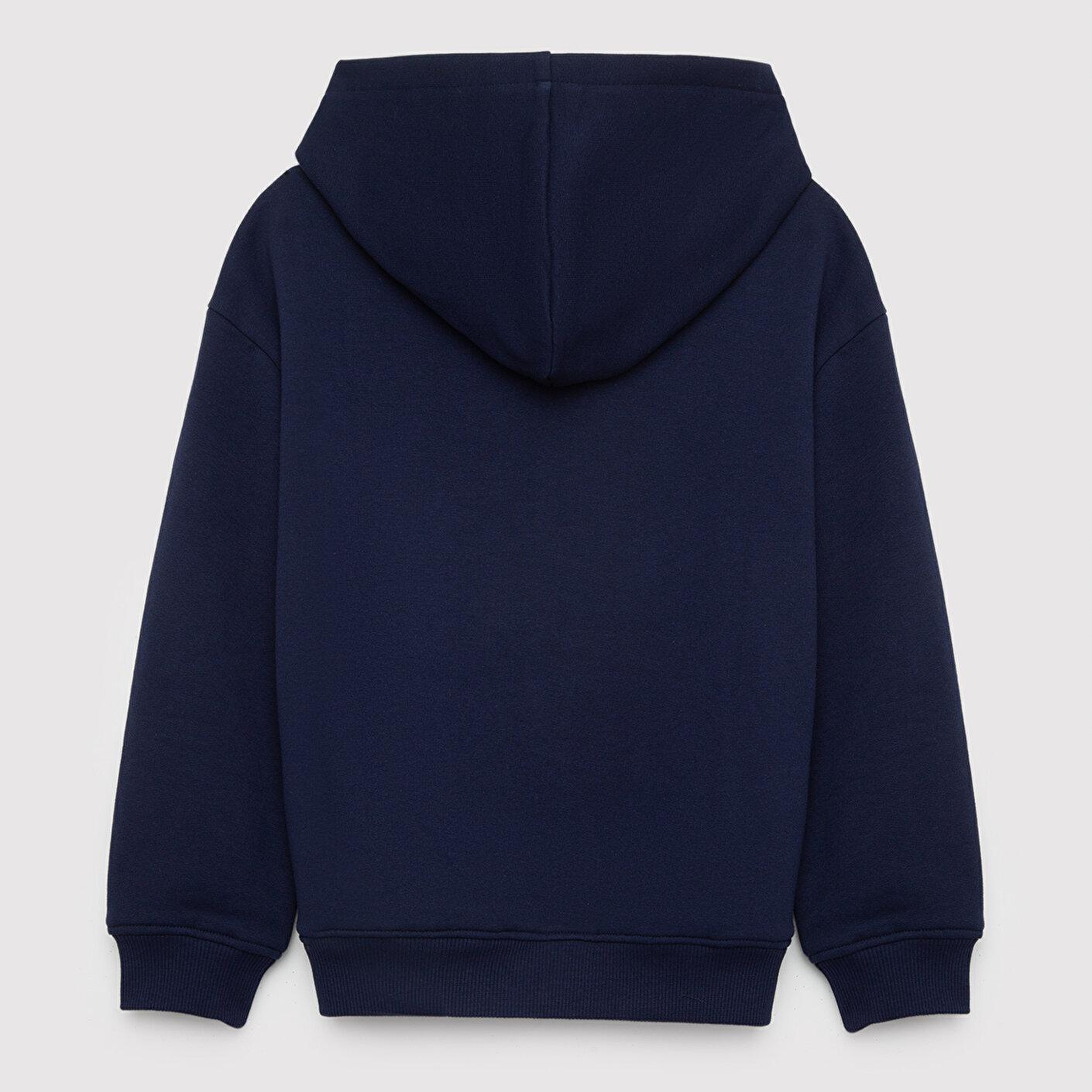 Mavi Kapüşonlu Fermuarlı Lacivert Sweatshirt 6S10203-84371