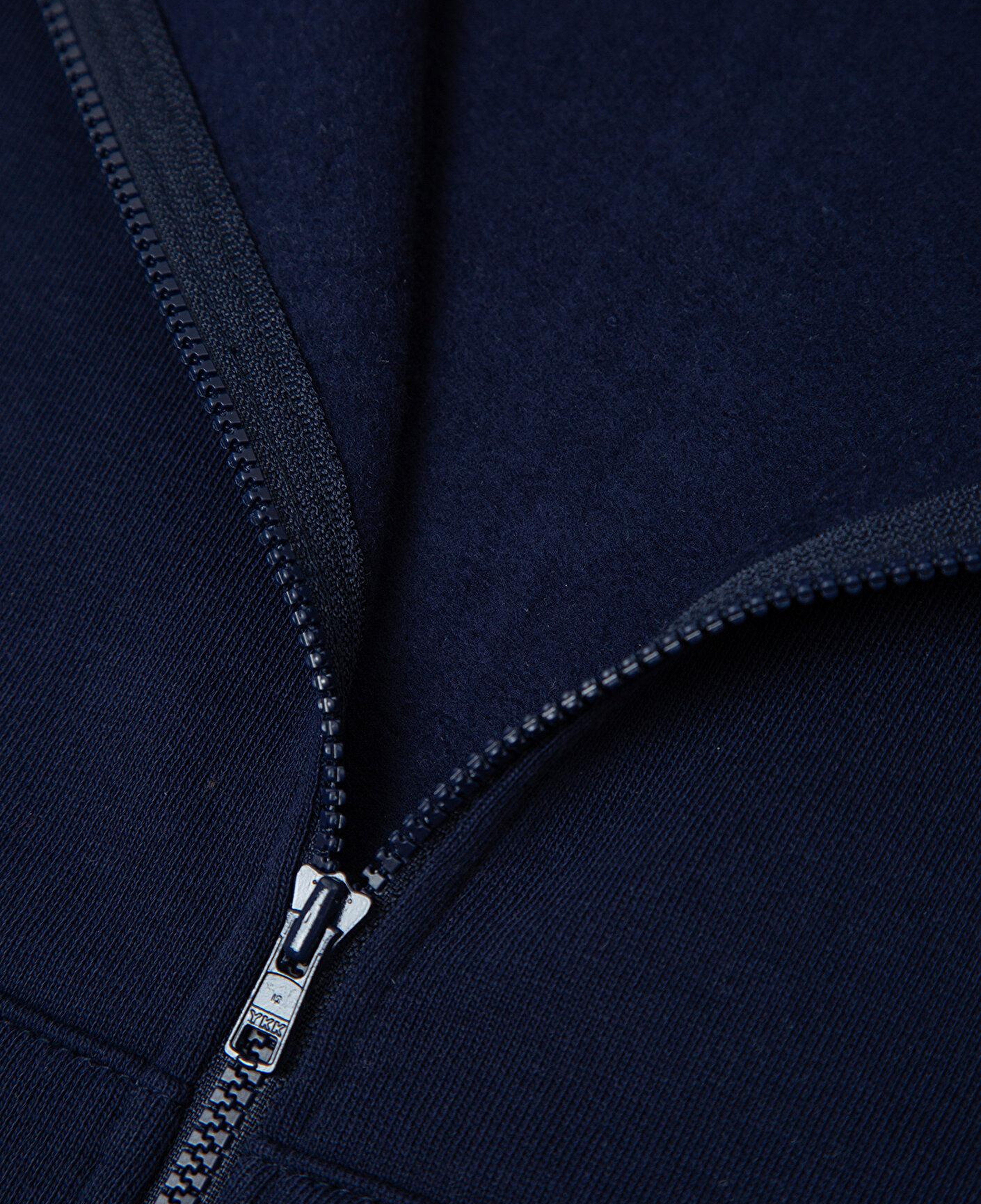 Mavi Kapüşonlu Fermuarlı Lacivert Sweatshirt 6S10203-84371