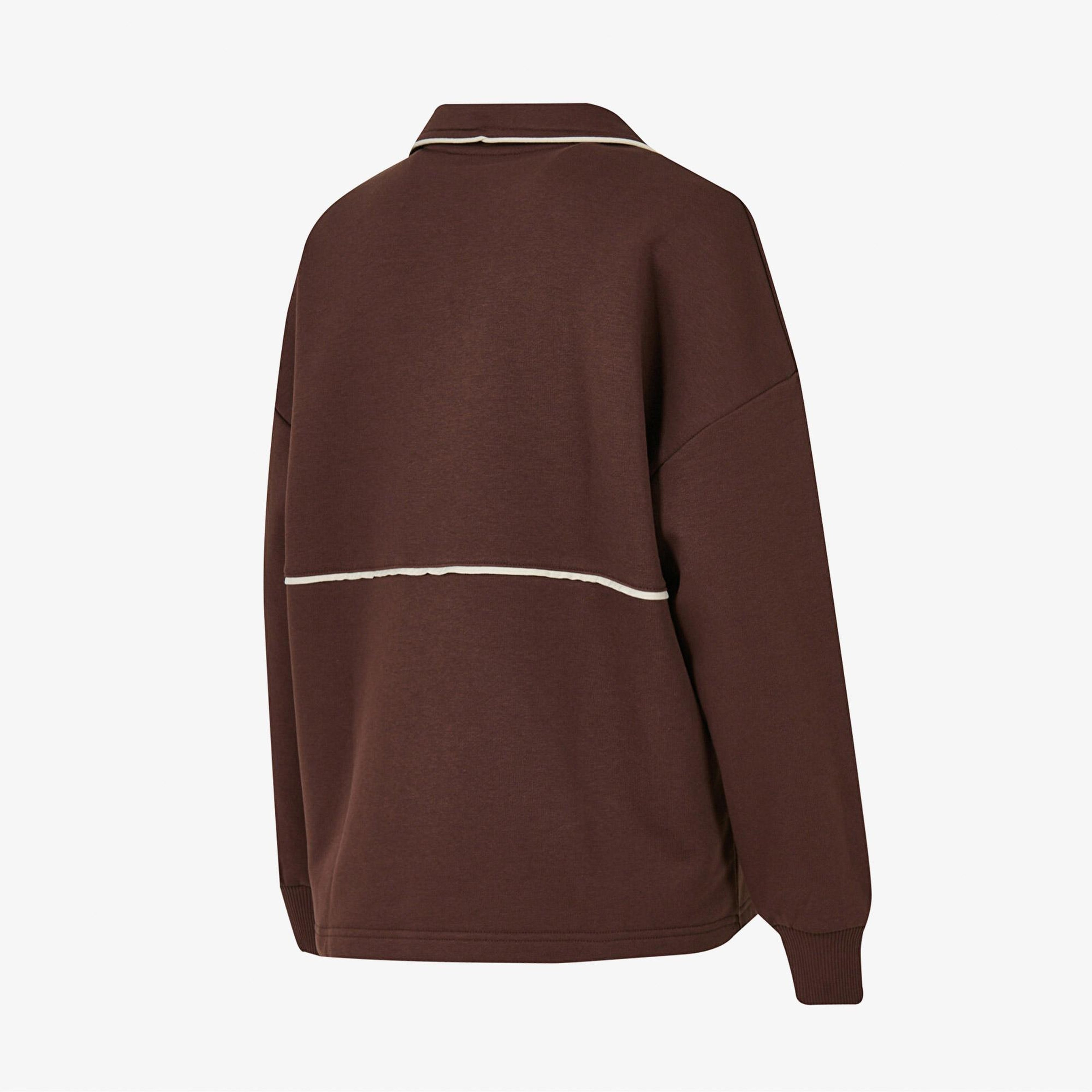 New Balance Lifestyle Kadın Kahverengi Sweatshirt
