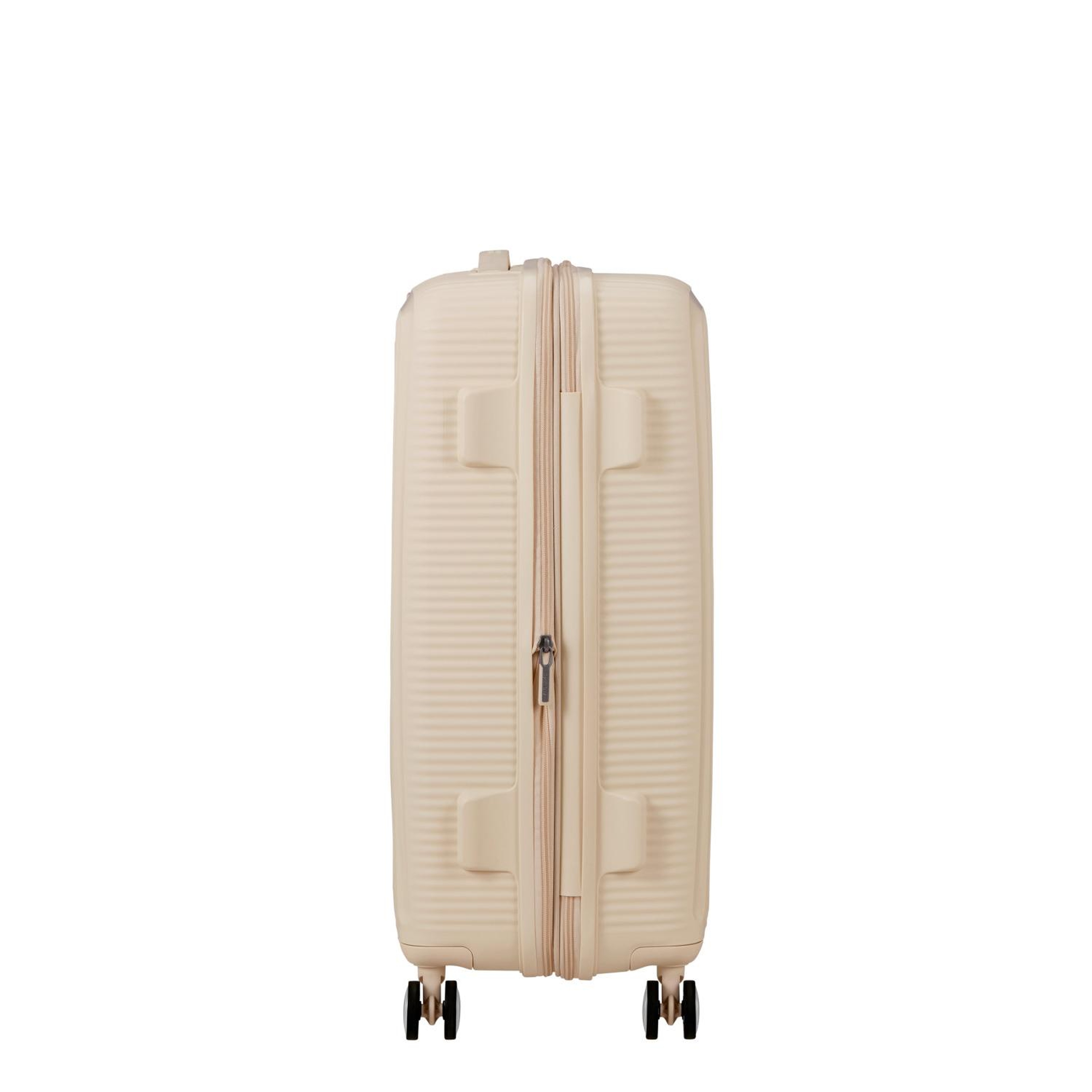 American Tourister Soundbox Krem 67/24 Körüklü Orta Boy Sert Valiz