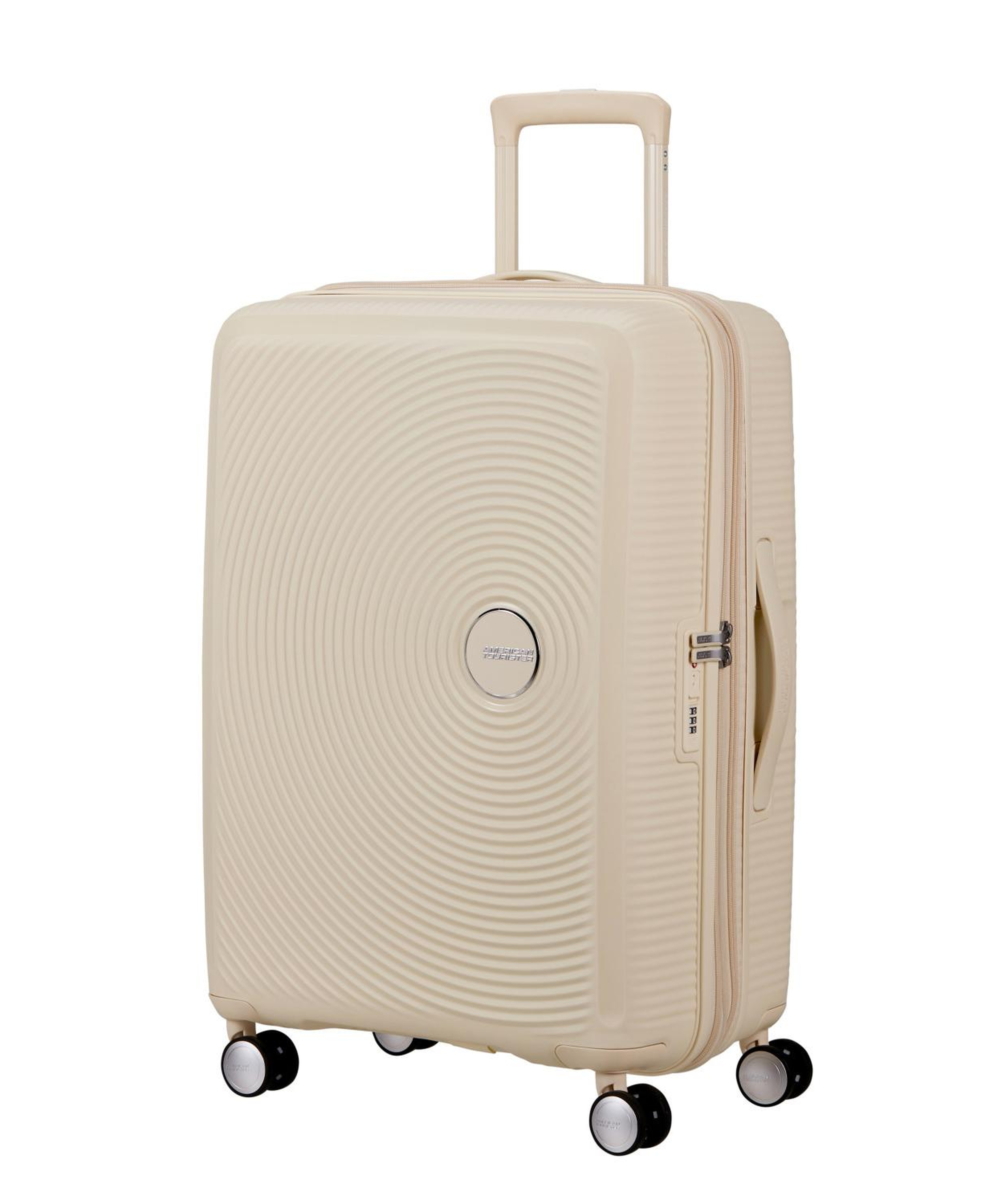 American Tourister Soundbox Krem 67/24 Körüklü Orta Boy Sert Valiz