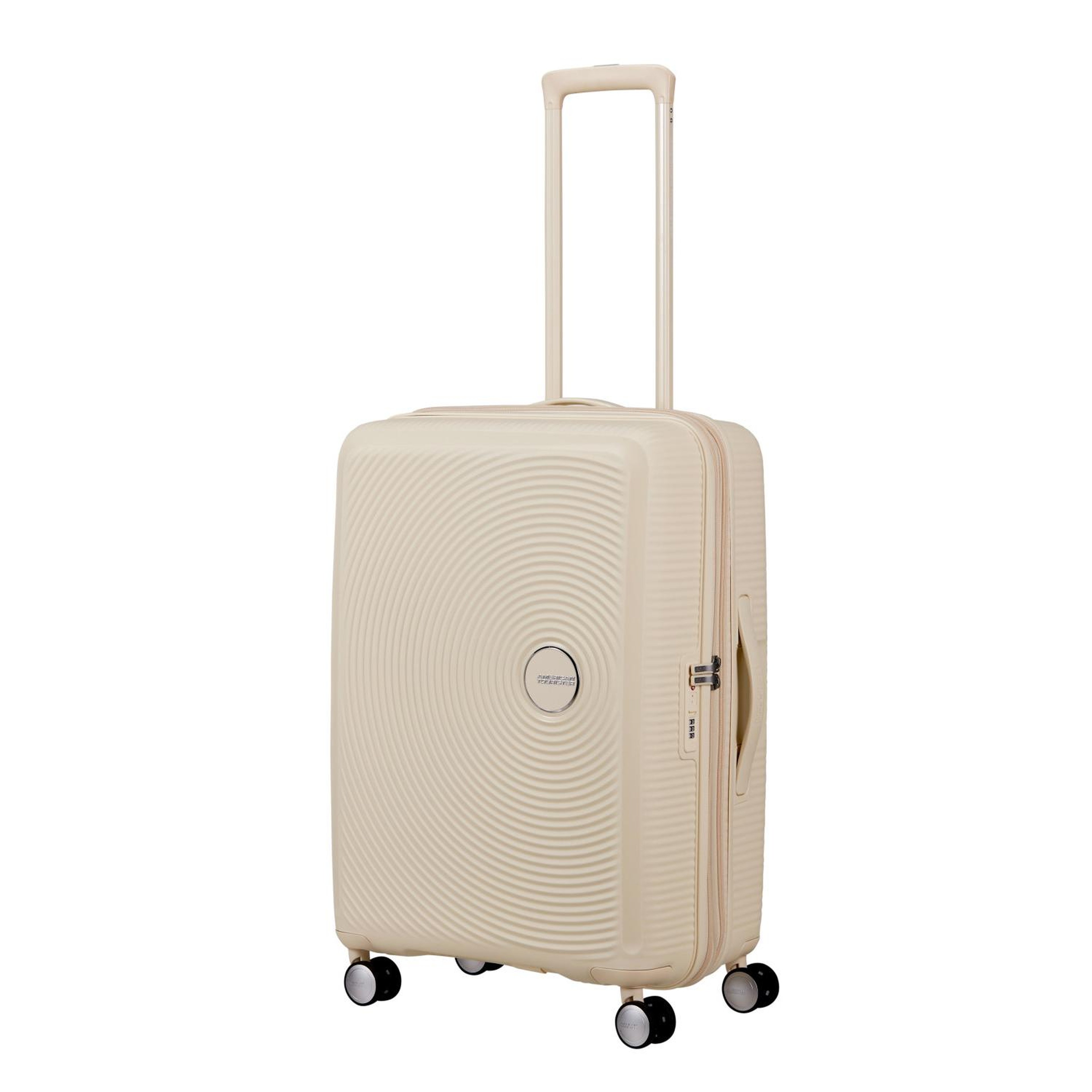 American Tourister Soundbox Krem 67/24 Körüklü Orta Boy Sert Valiz