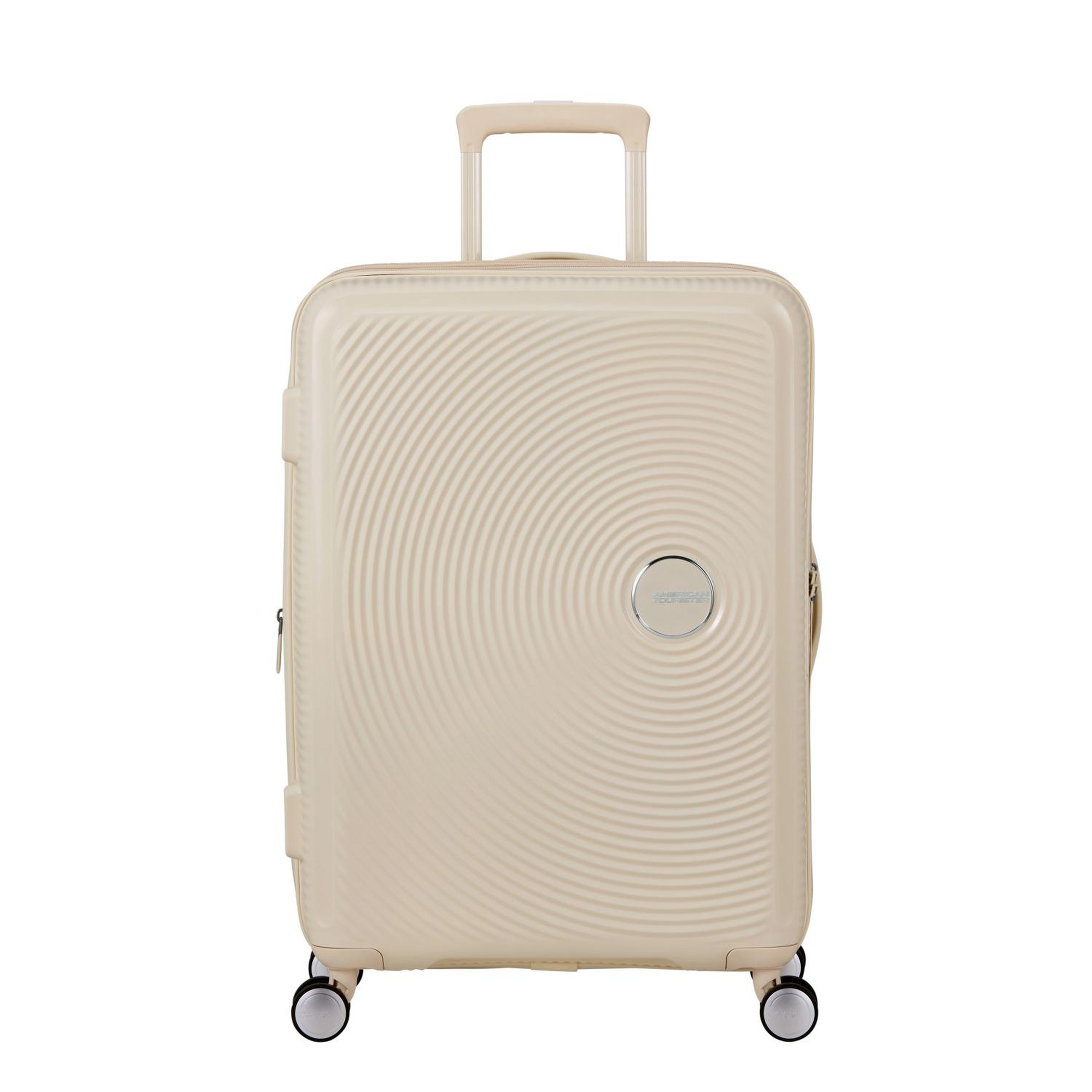 American Tourister Soundbox Krem 67/24 Körüklü Orta Boy Sert Valiz