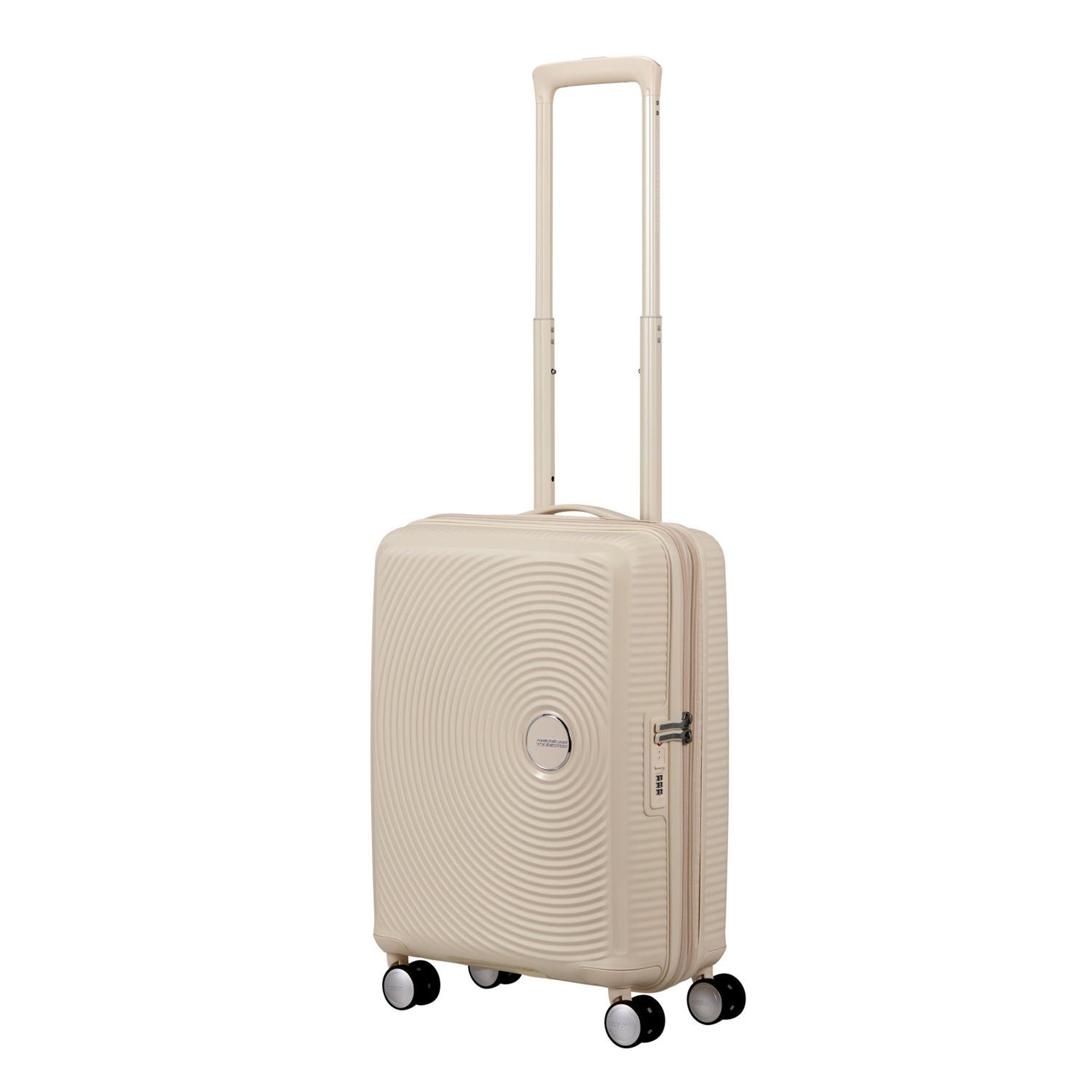 American Tourister Soundbox Krem 55/20 Körüklü Kabin Boy Sert Valiz