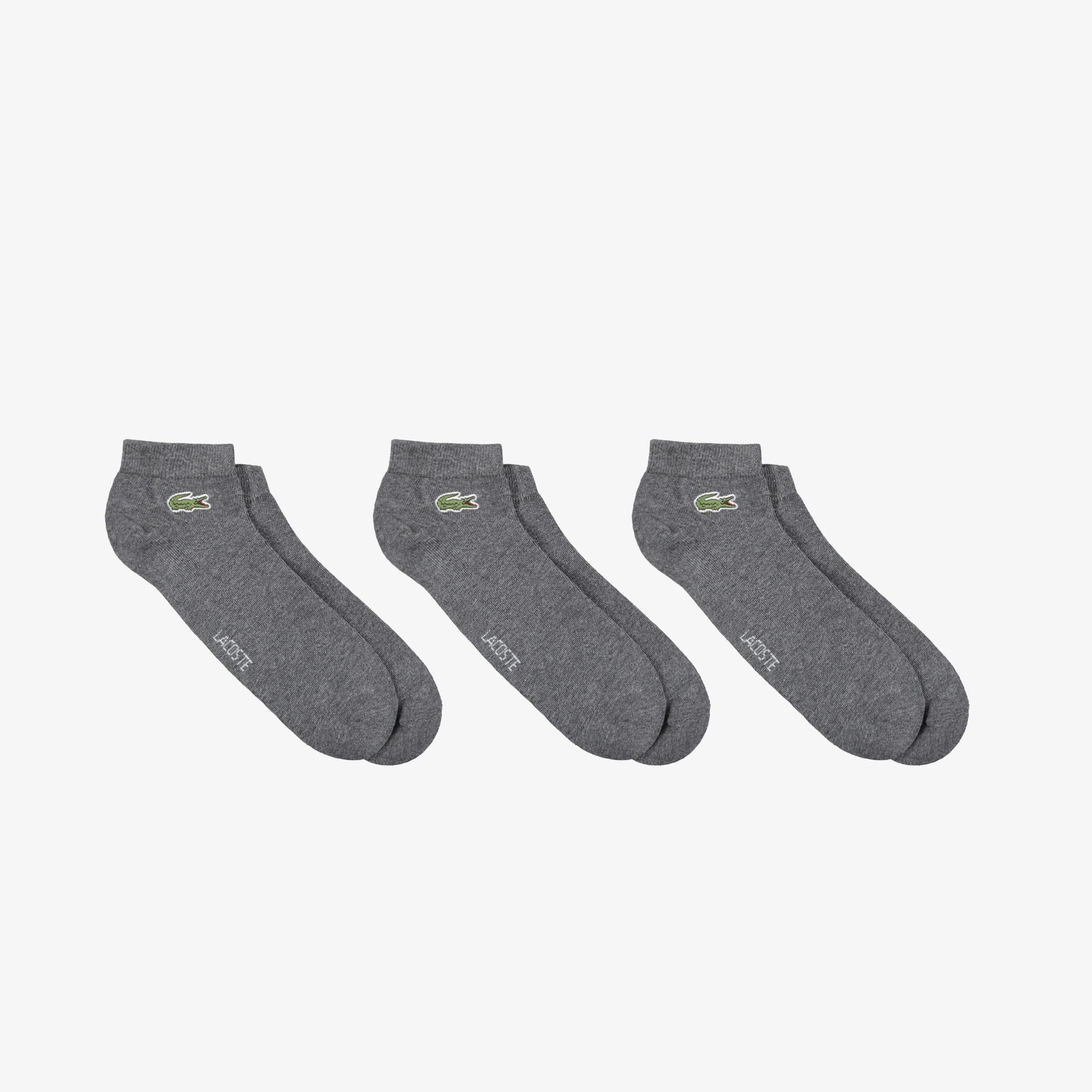 Unisex 3'lü Gri Çorap