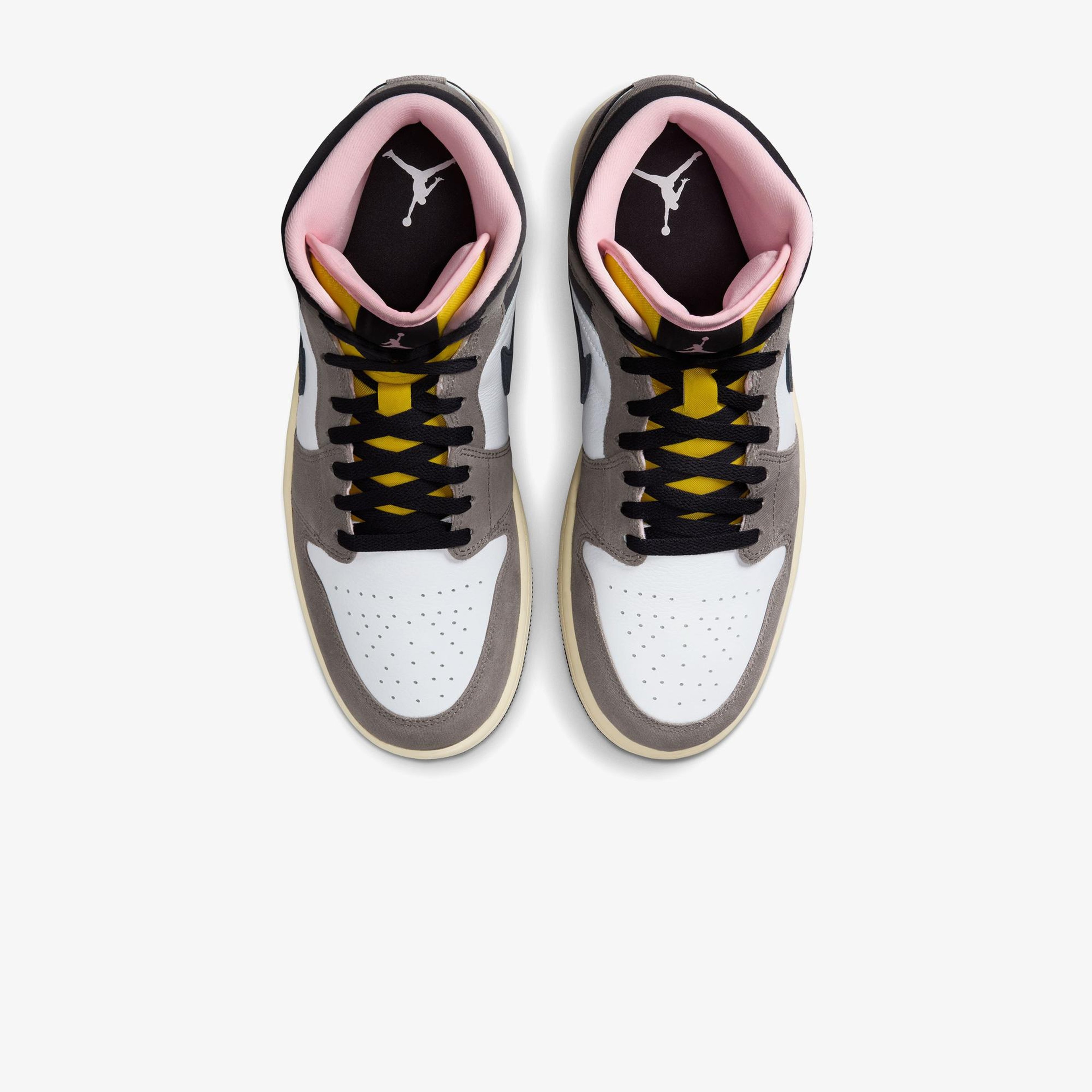 Jordan Air 1 Mid SE Erkek Beyaz Spor Ayakkabı