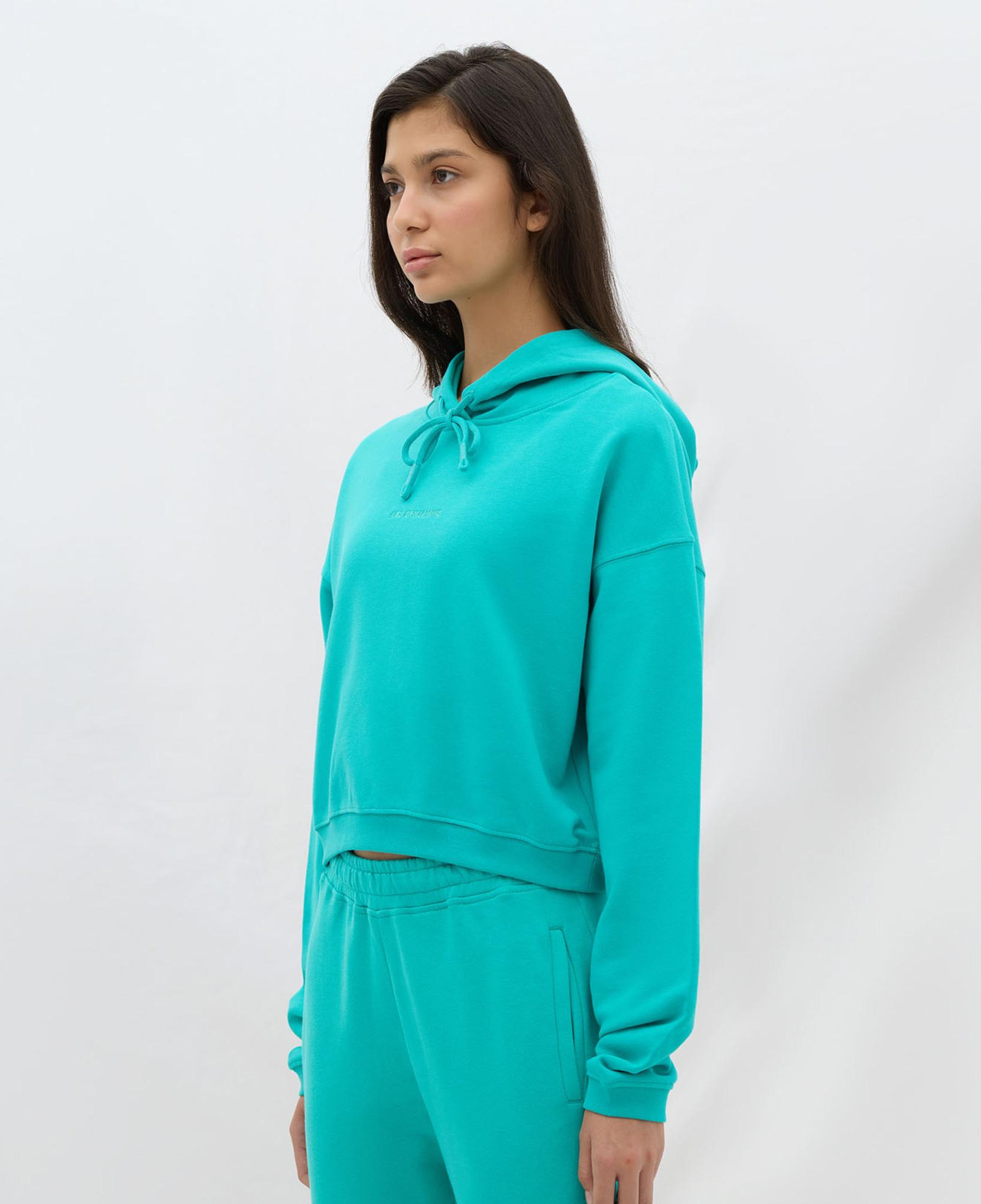 Les Benjamins Essential Kadın Yeşil Hoodie